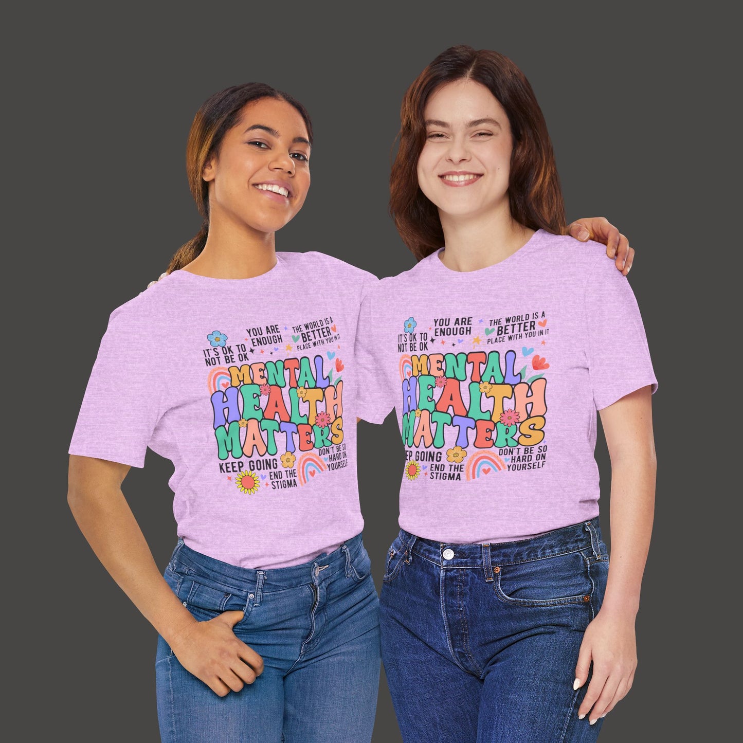 Retro Mental Health Matters Tee - Mental Health Wear TN
