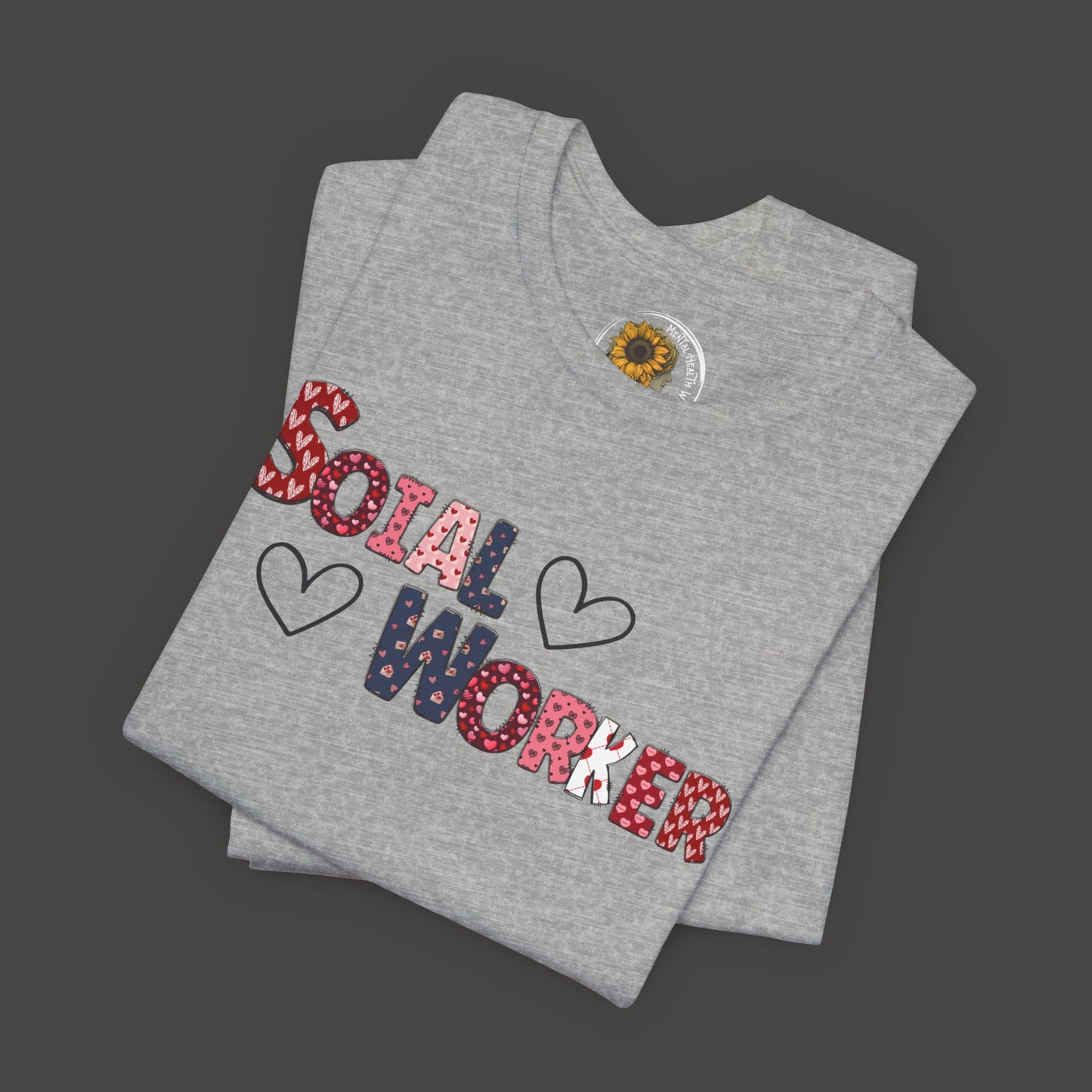 Valentines Day-Social Worker-Mental Health Professional Tee Shirt - Mental Health Wear TN