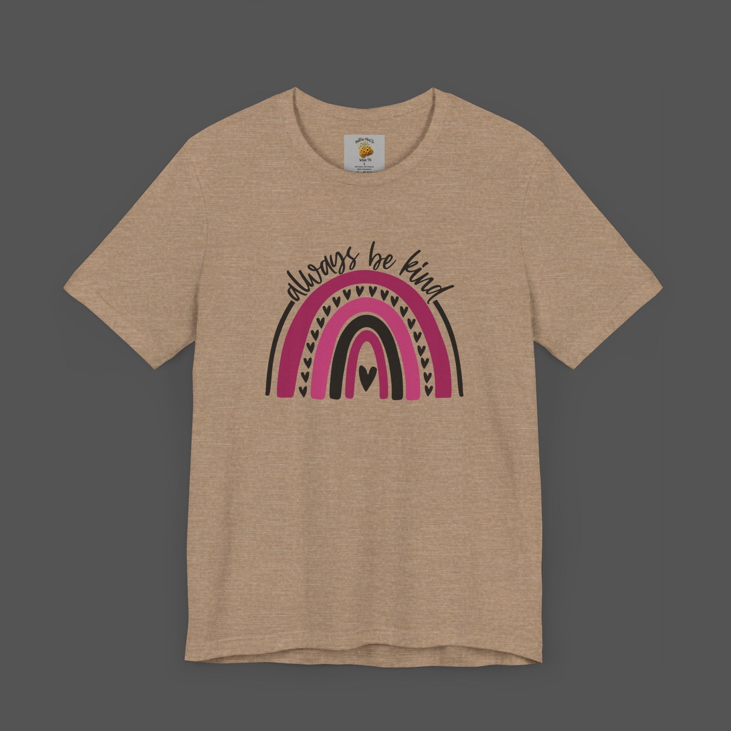 Always Be Kind -Rainbow- Mental Health Awareness- Unisex Short Sleeve Tee - Mental Health Wear TN