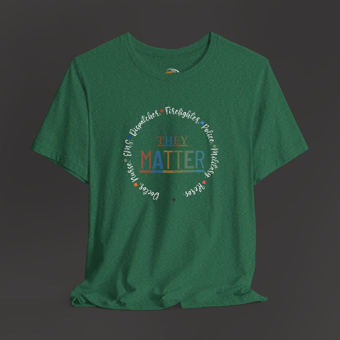 Mental Health First Responders Tee - Support & Awareness Unisex Short Sleeve - Mental Health Wear TN