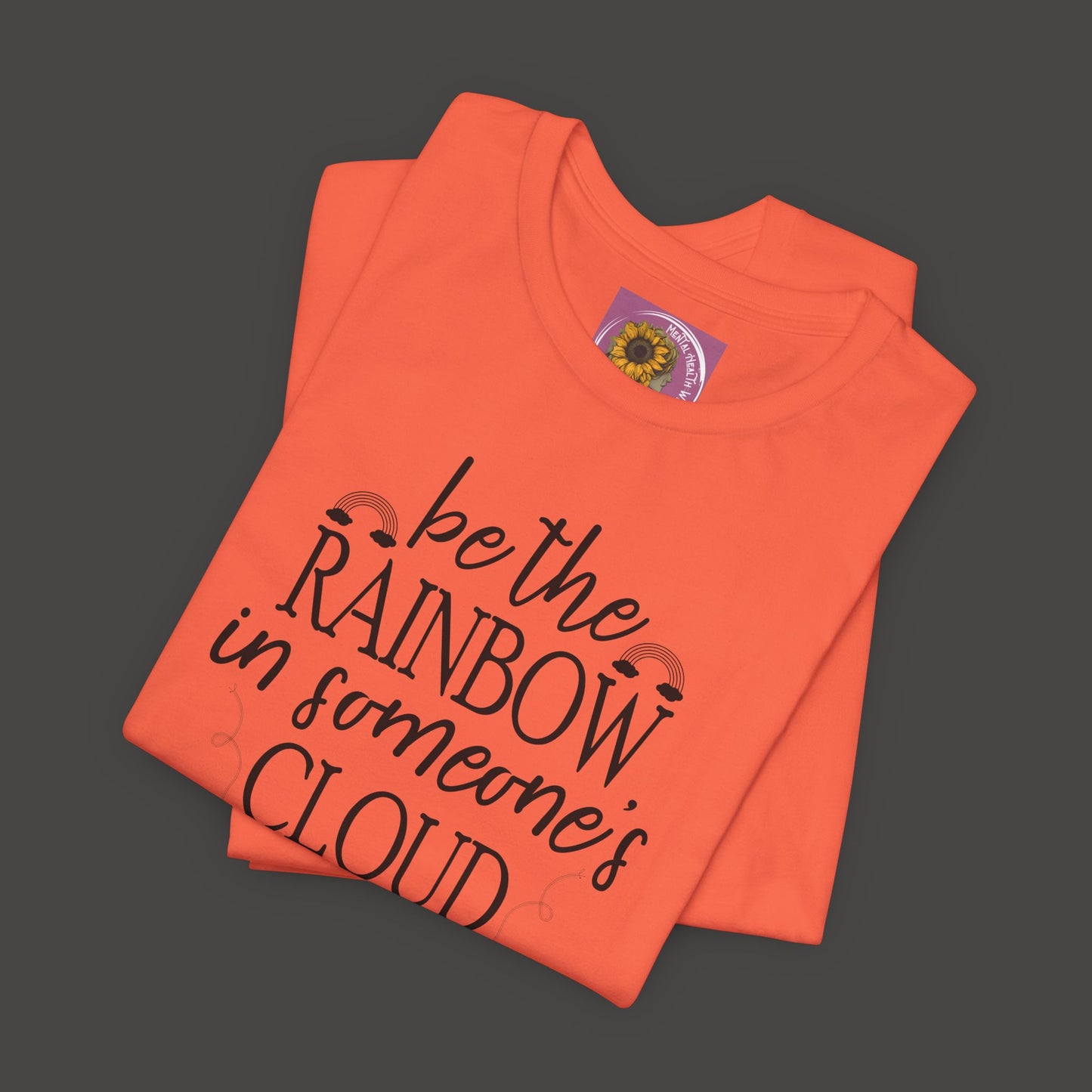Rainbow Cloud Short Sleeve Tee - Mental Health Wear TN