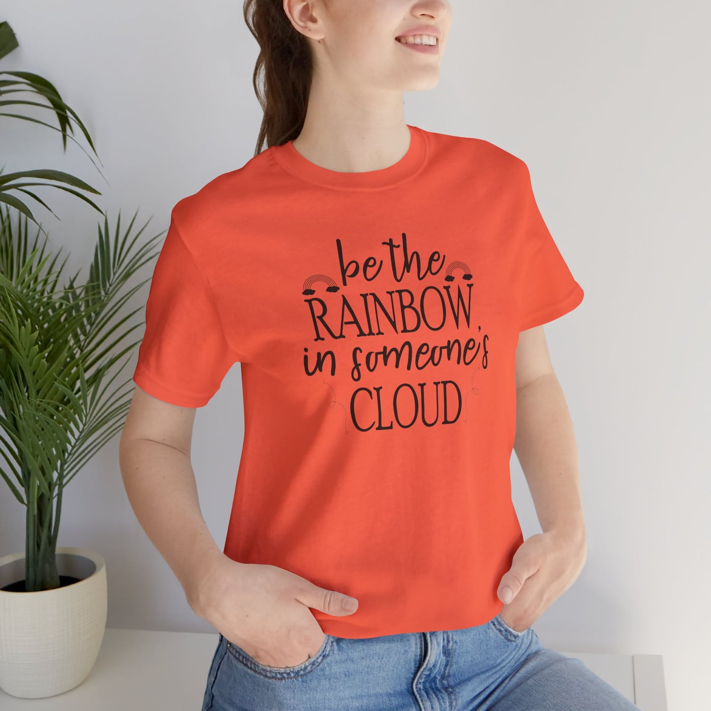 Rainbow Cloud Short Sleeve Tee - Mental Health Wear TN