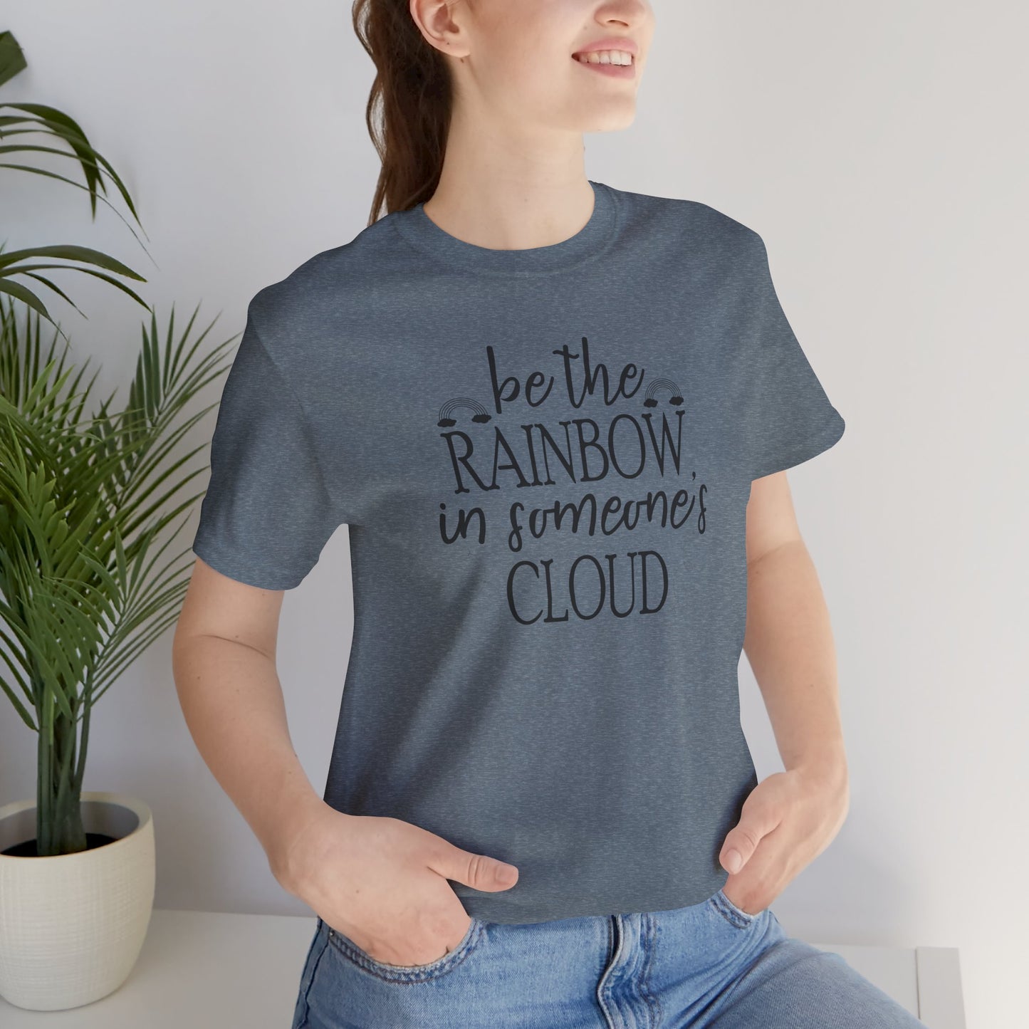 Rainbow Cloud Short Sleeve Tee - Mental Health Wear TN