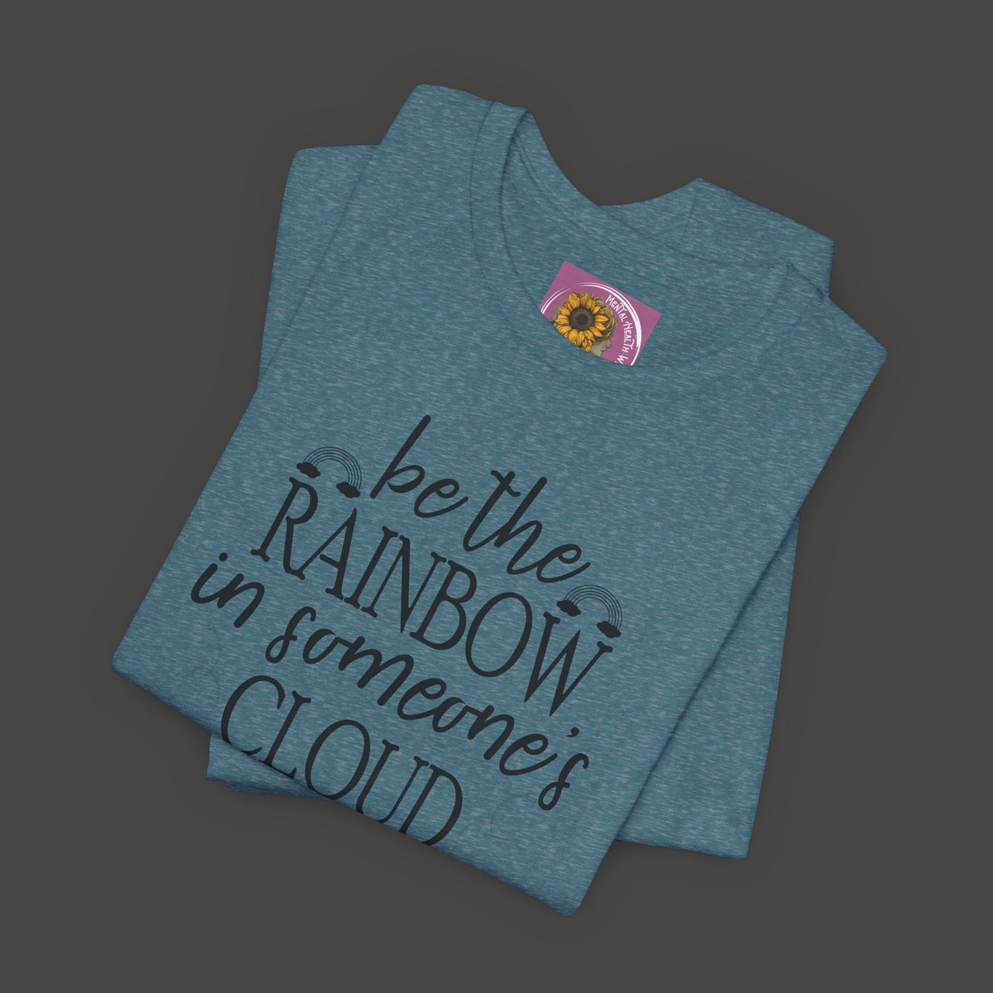 Rainbow Cloud Short Sleeve Tee - Mental Health Wear TN