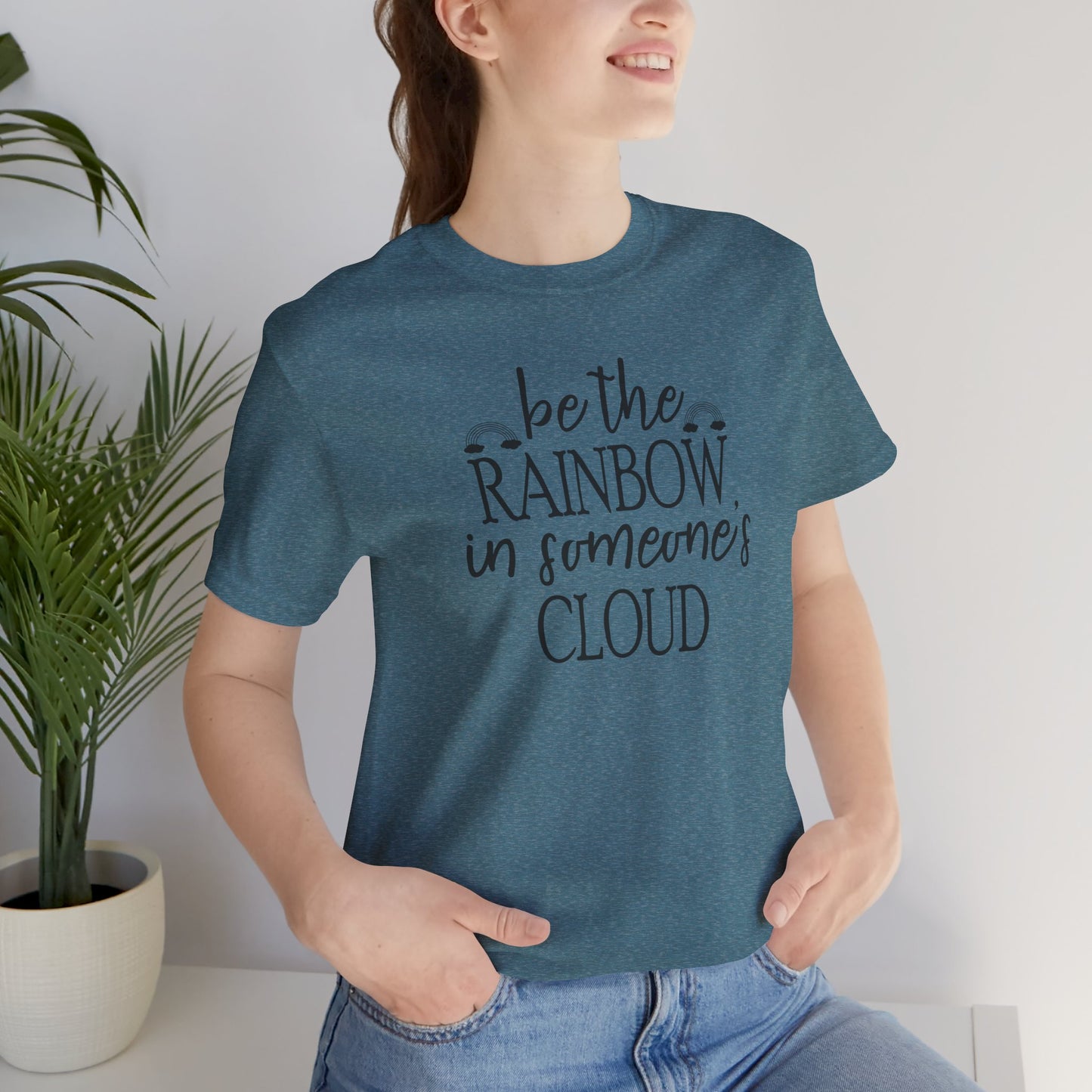 Rainbow Cloud Short Sleeve Tee - Mental Health Wear TN