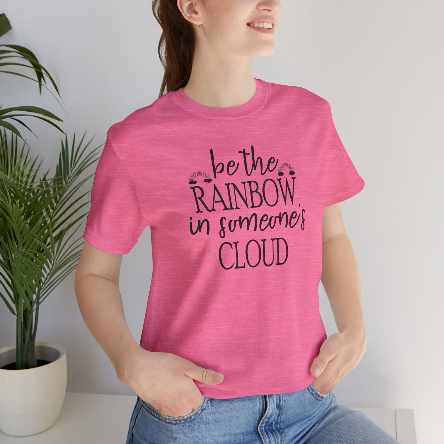 Rainbow Cloud Short Sleeve Tee - Mental Health Wear TN