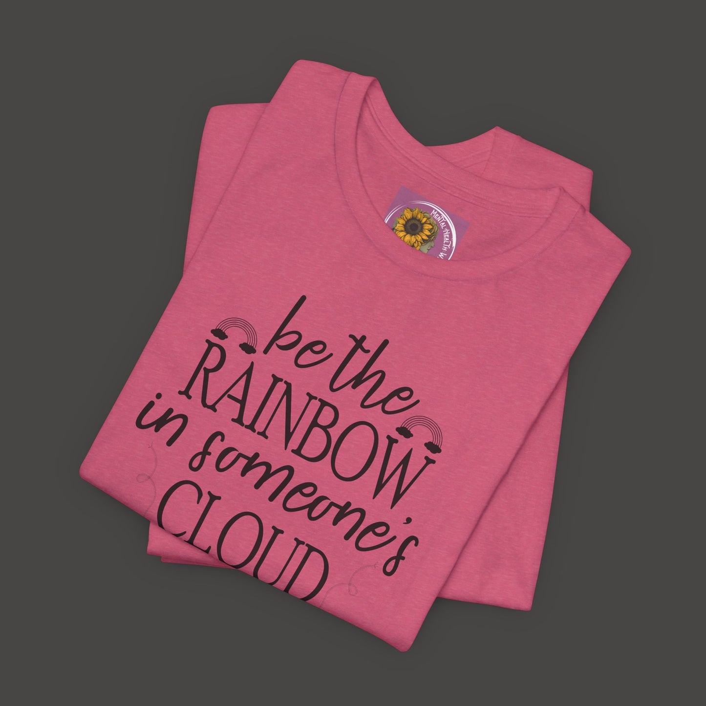 Rainbow Cloud Short Sleeve Tee - Mental Health Wear TN