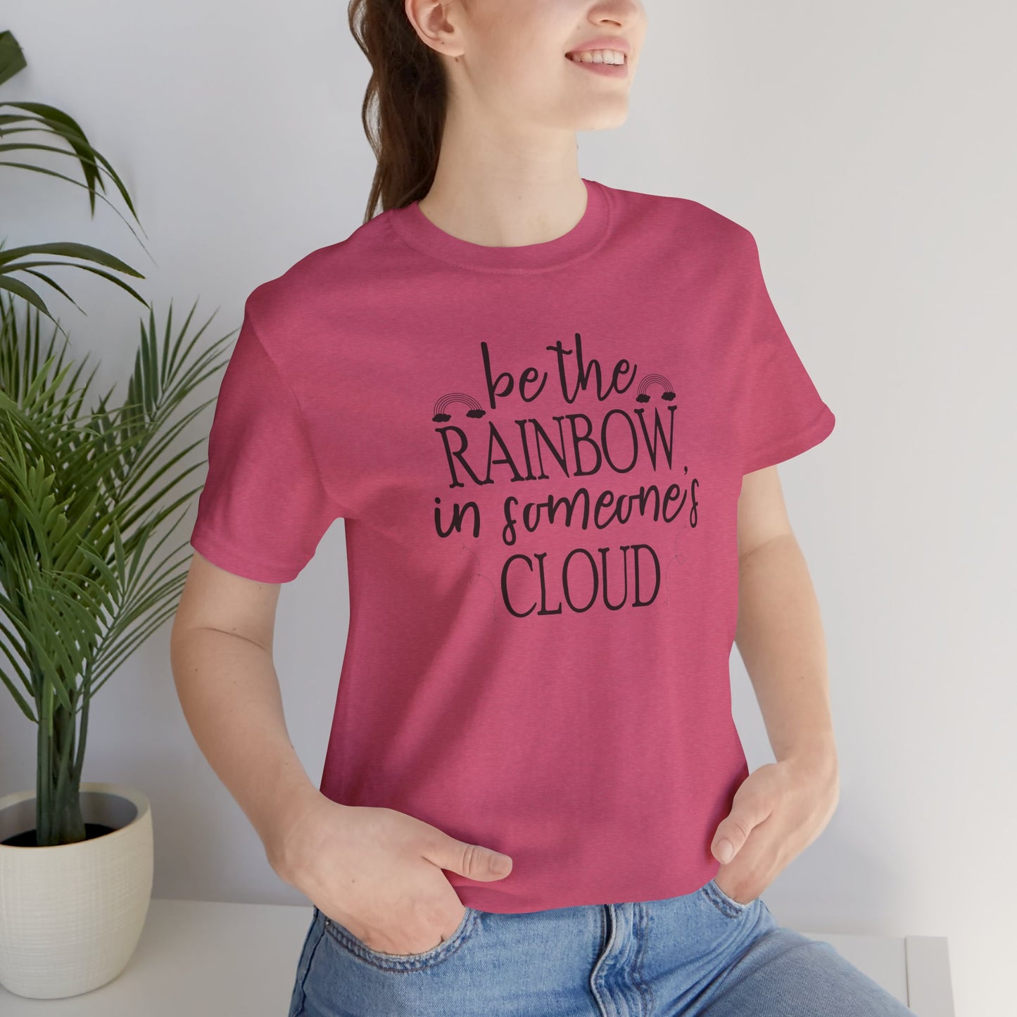 Rainbow Cloud Short Sleeve Tee - Mental Health Wear TN