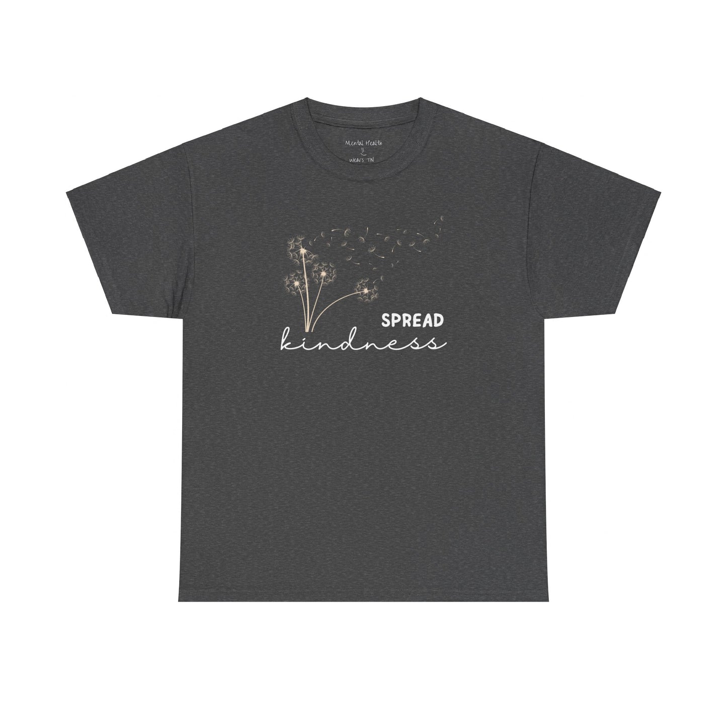 Dandelion Flower Blowing Spread Kindness Unisex Cotton T-Shirt - Mental Health Wear TN