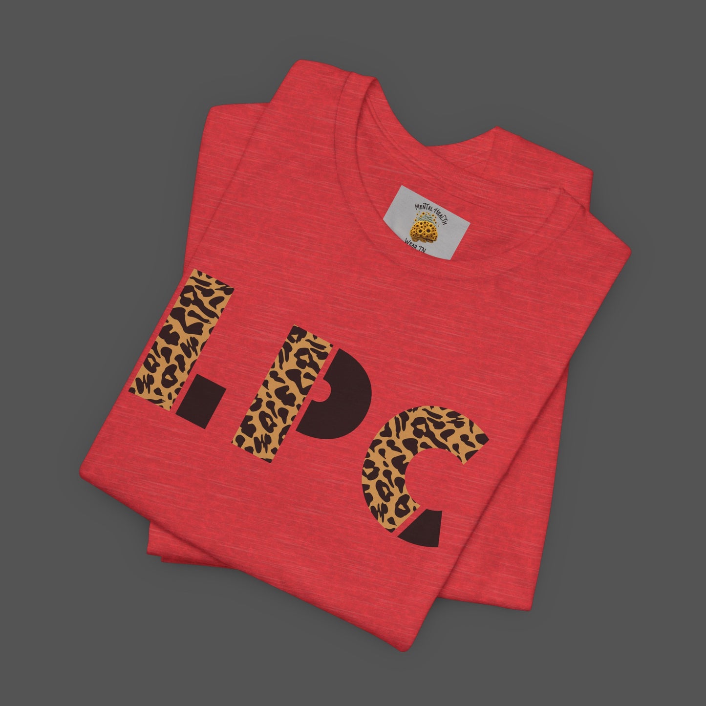 Cheetah Printed Licensed Professional Counselor- Unisex Short Sleeve Tee - Mental Health Wear TN