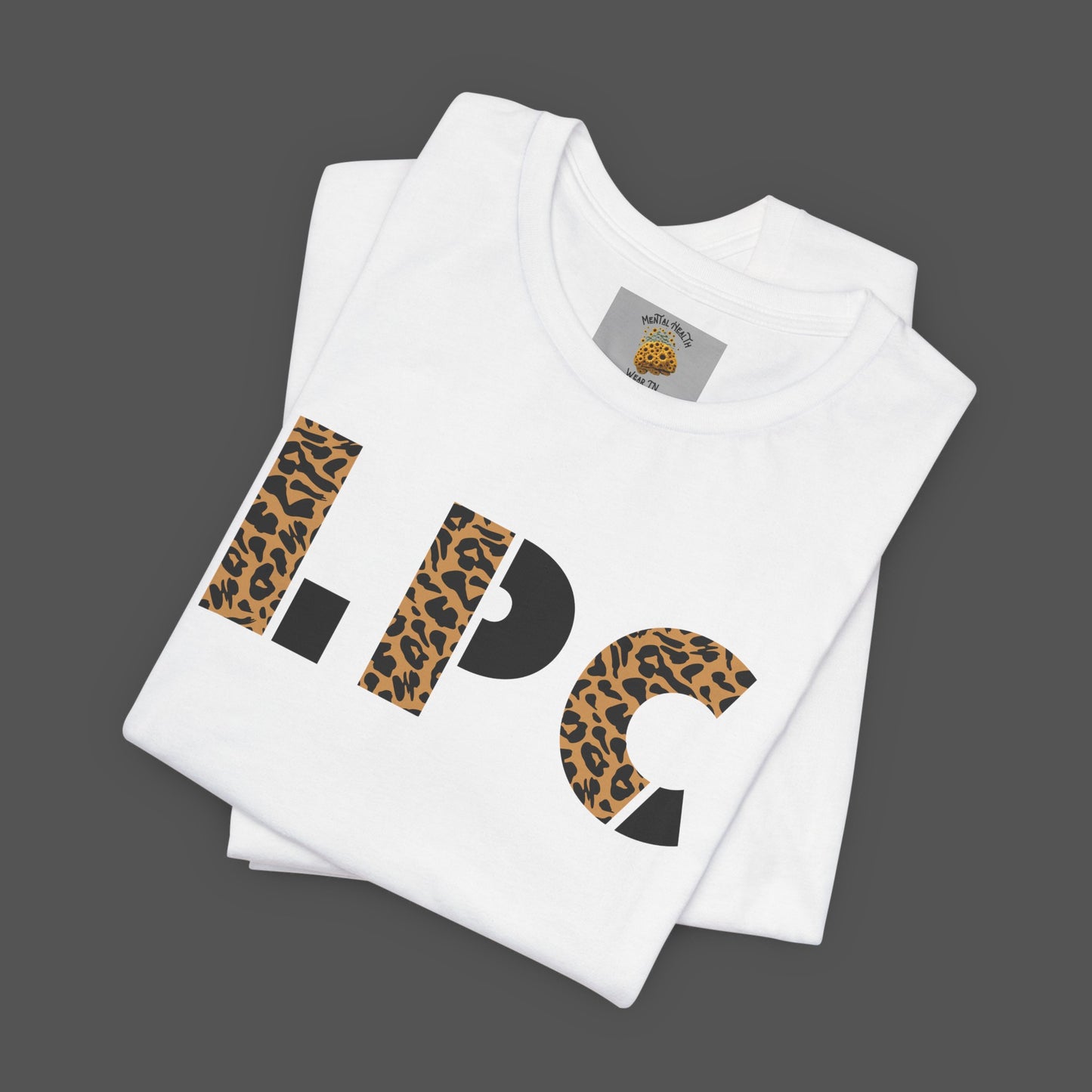 Cheetah Printed Licensed Professional Counselor- Unisex Short Sleeve Tee - Mental Health Wear TN