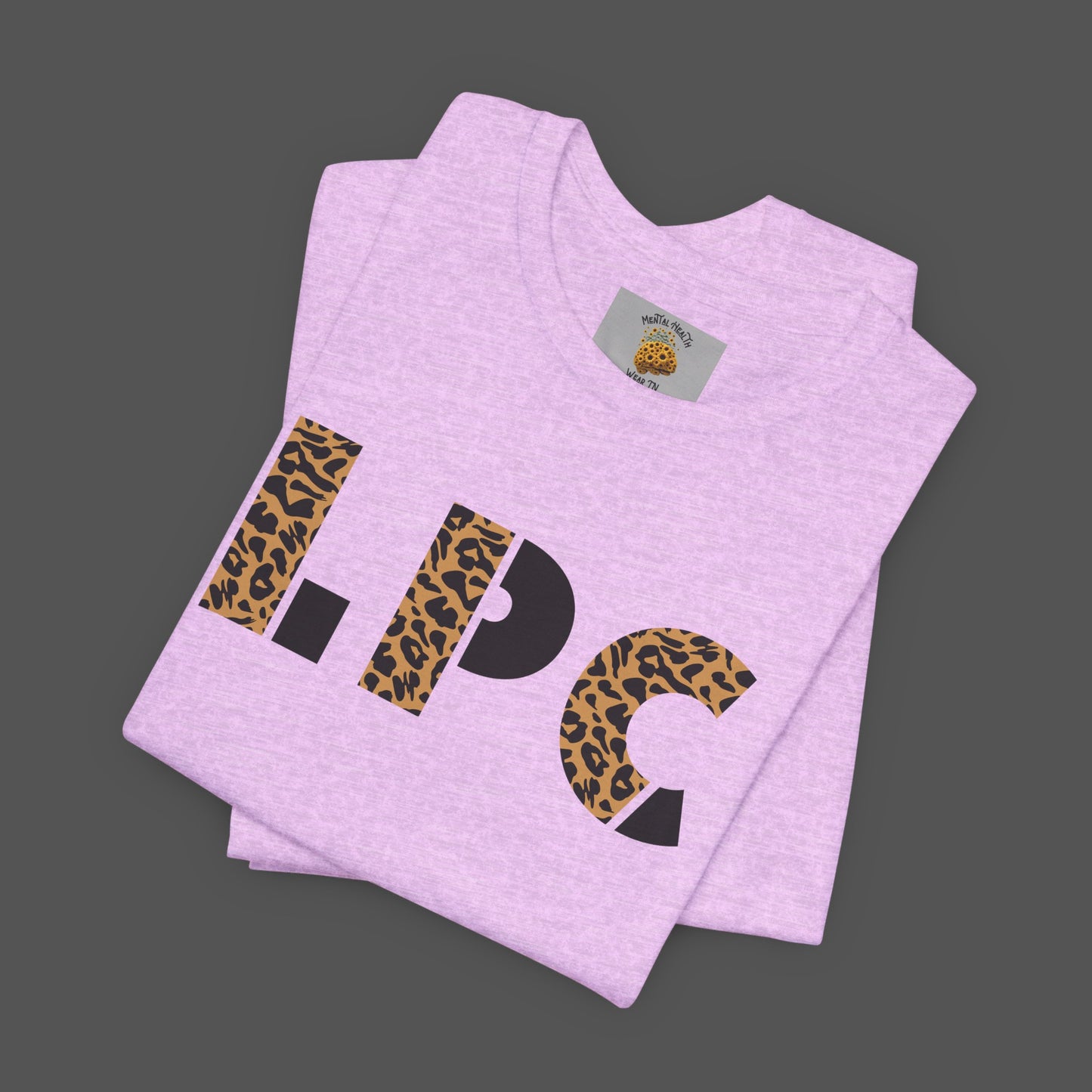 Cheetah Printed Licensed Professional Counselor- Unisex Short Sleeve Tee - Mental Health Wear TN