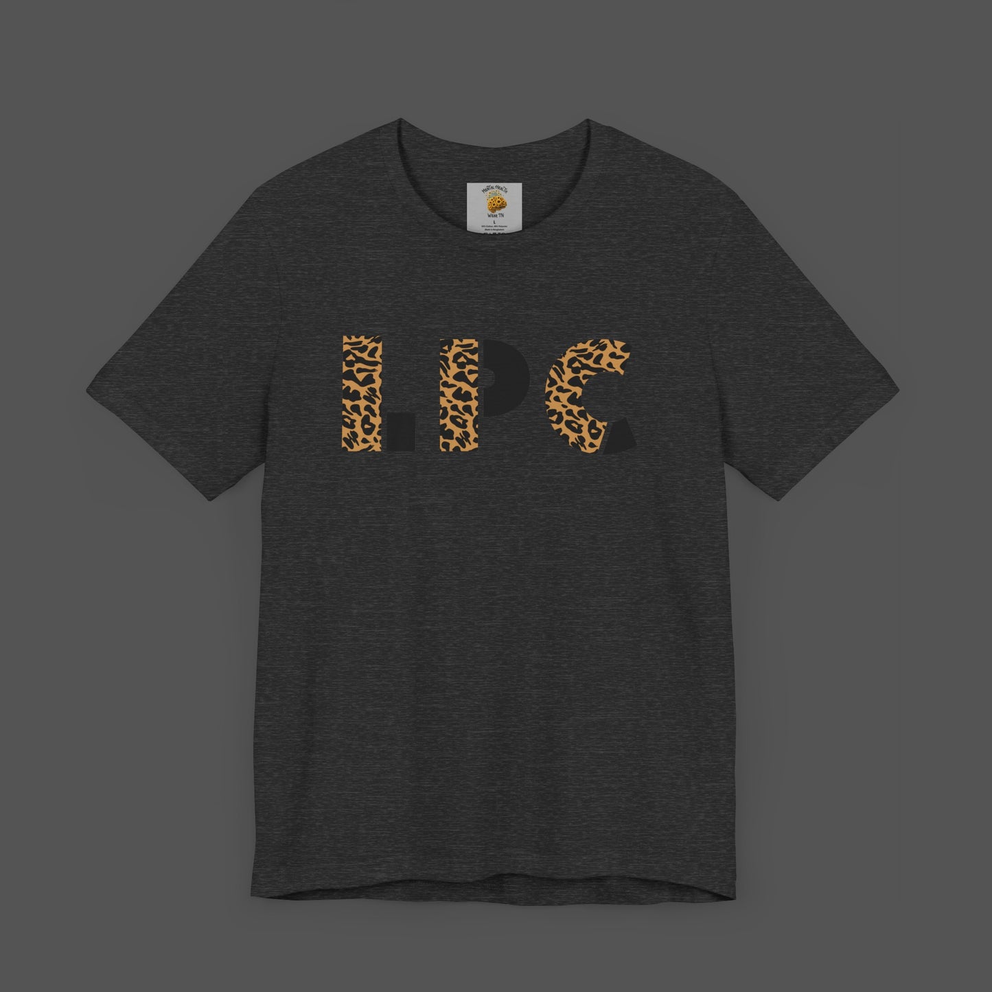 Cheetah Printed Licensed Professional Counselor- Unisex Short Sleeve Tee - Mental Health Wear TN