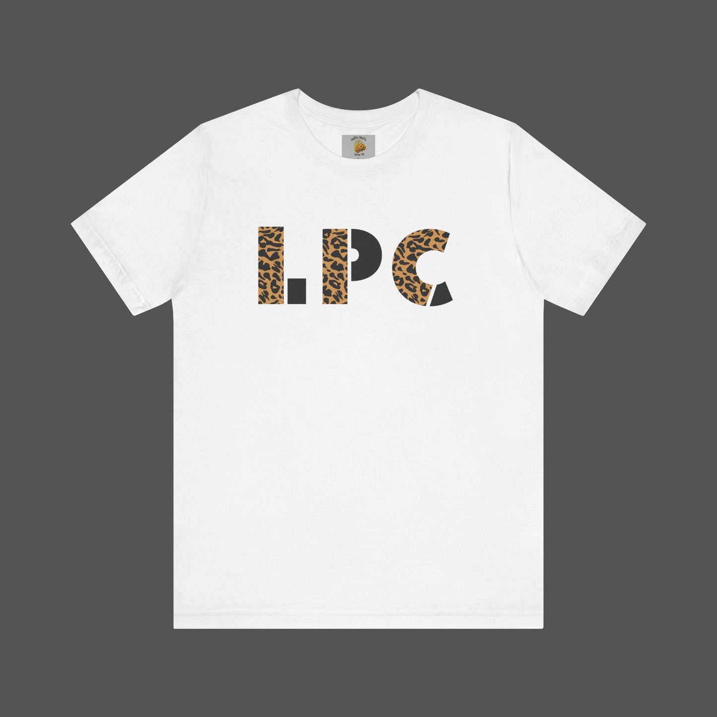 Cheetah Printed Licensed Professional Counselor- Unisex Short Sleeve Tee - Mental Health Wear TN