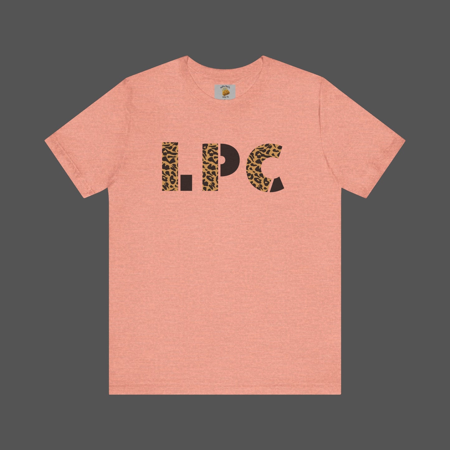 Cheetah Printed Licensed Professional Counselor- Unisex Short Sleeve Tee - Mental Health Wear TN