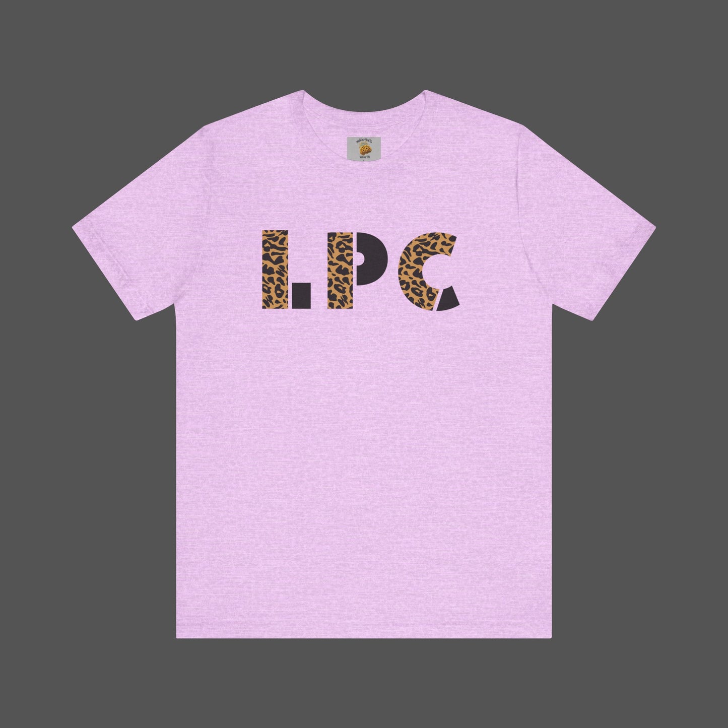 Cheetah Printed Licensed Professional Counselor- Unisex Short Sleeve Tee - Mental Health Wear TN
