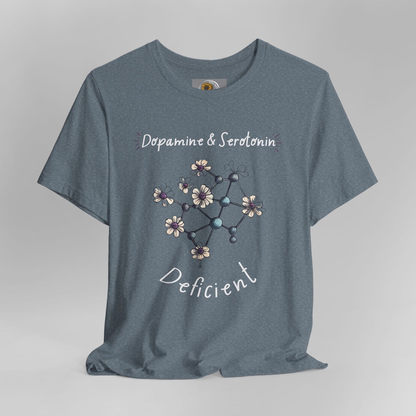 Dopamine and Serotonin Deficient-Mental Health Awareness-Unisex Short Sleeve T-shirt - Mental Health Wear TN