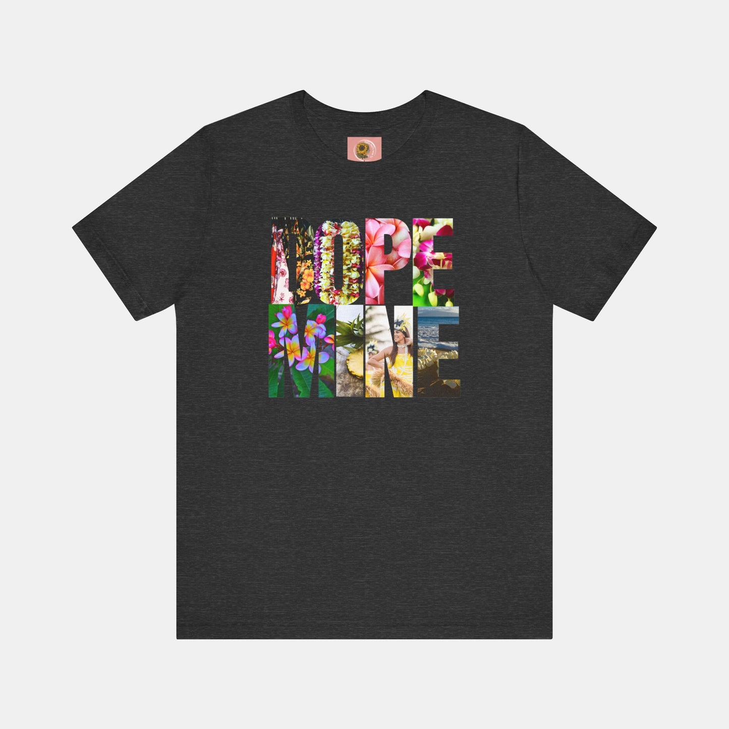 Dopamine- Hawaiian- Honan Lou Lou Style-Mental Health Awareness- Unisex Short Sleeve Tee - Mental Health Wear TN