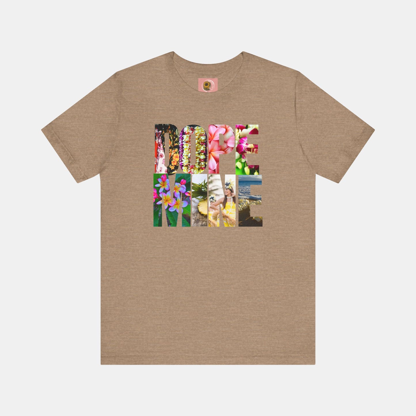Dopamine- Hawaiian- Honan Lou Lou Style-Mental Health Awareness- Unisex Short Sleeve Tee - Mental Health Wear TN