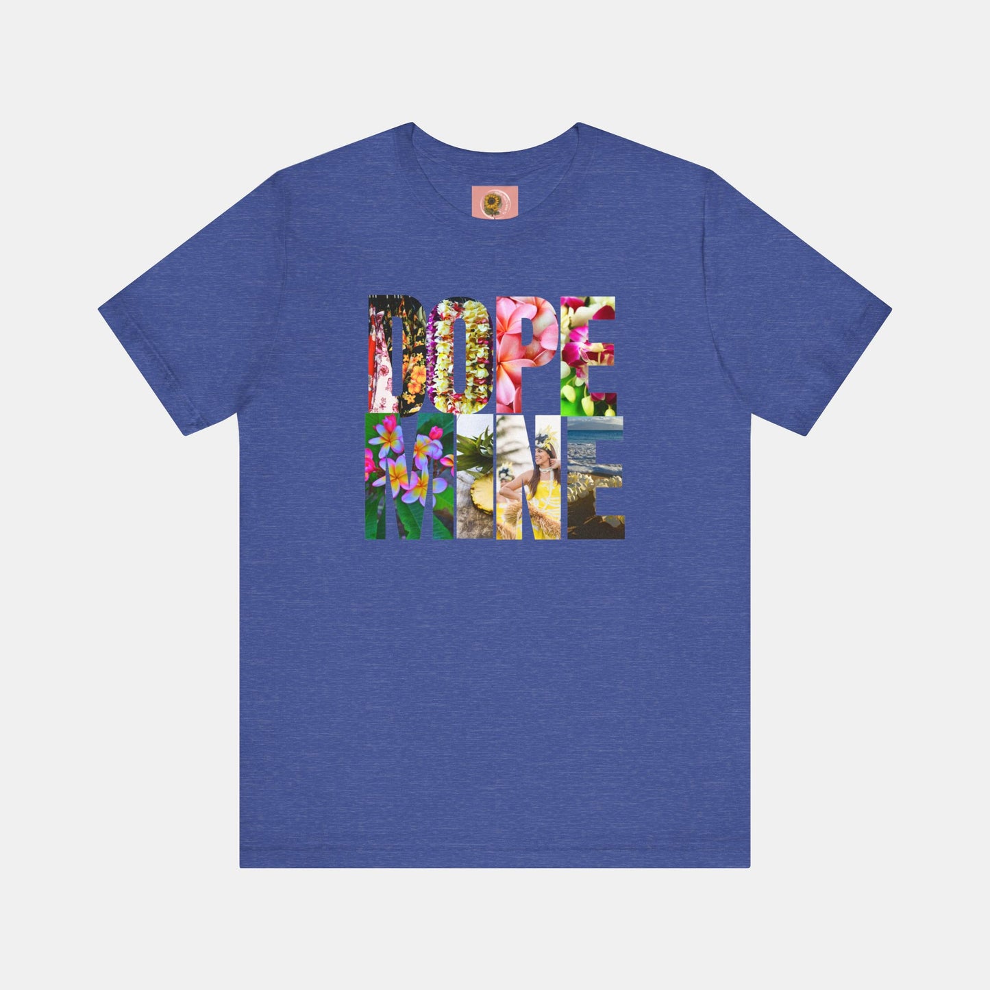 Dopamine- Hawaiian- Honan Lou Lou Style-Mental Health Awareness- Unisex Short Sleeve Tee - Mental Health Wear TN