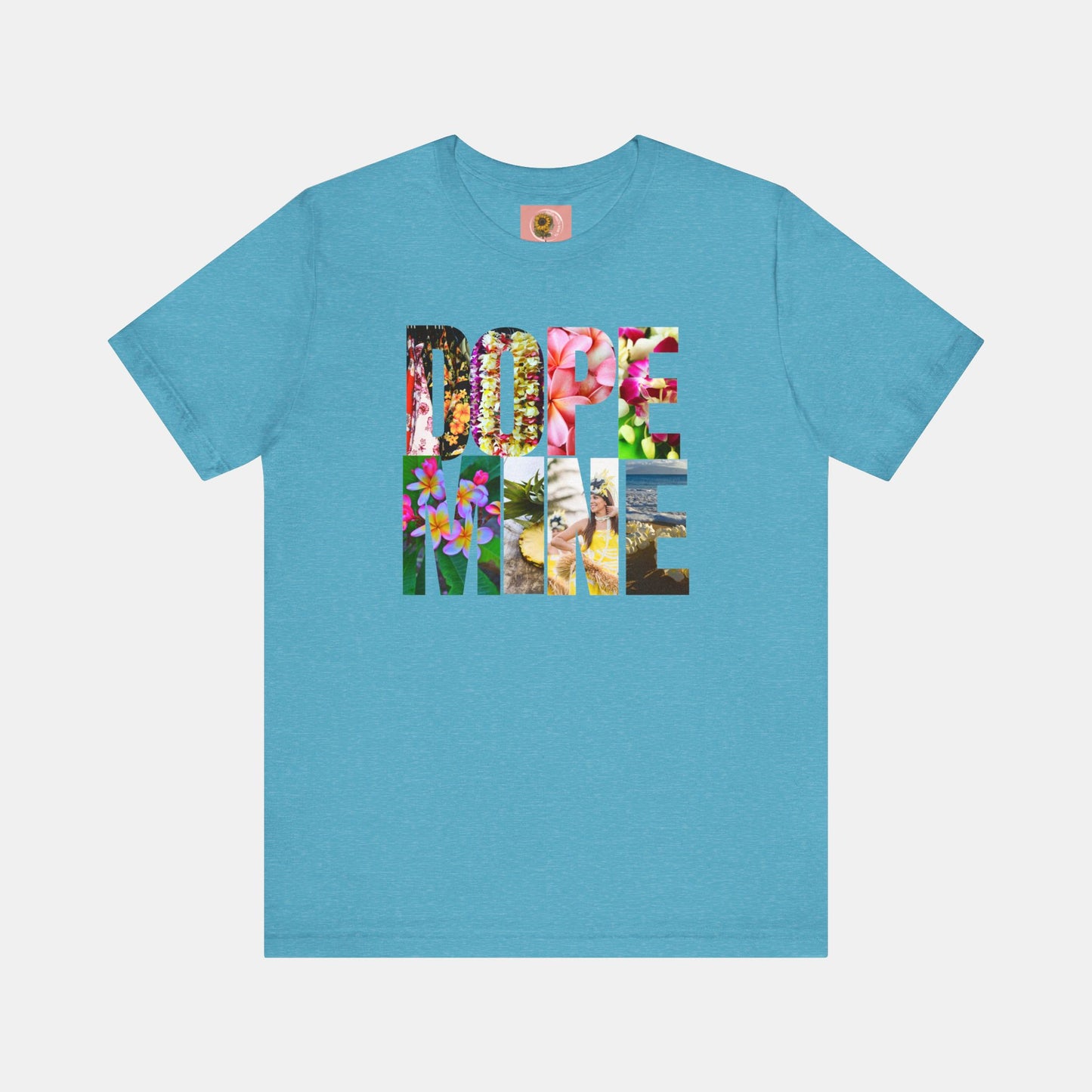 Dopamine- Hawaiian- Honan Lou Lou Style-Mental Health Awareness- Unisex Short Sleeve Tee - Mental Health Wear TN