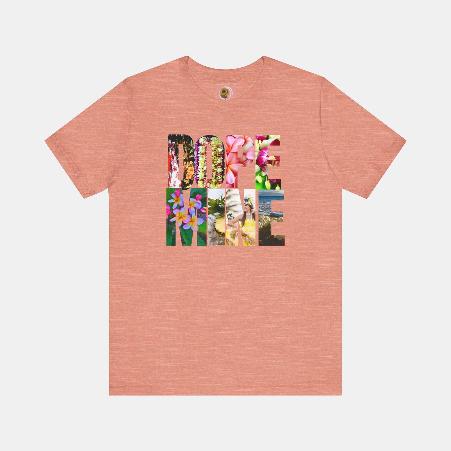 Dopamine- Hawaiian- Honan Lou Lou Style-Mental Health Awareness- Unisex Short Sleeve Tee - Mental Health Wear TN