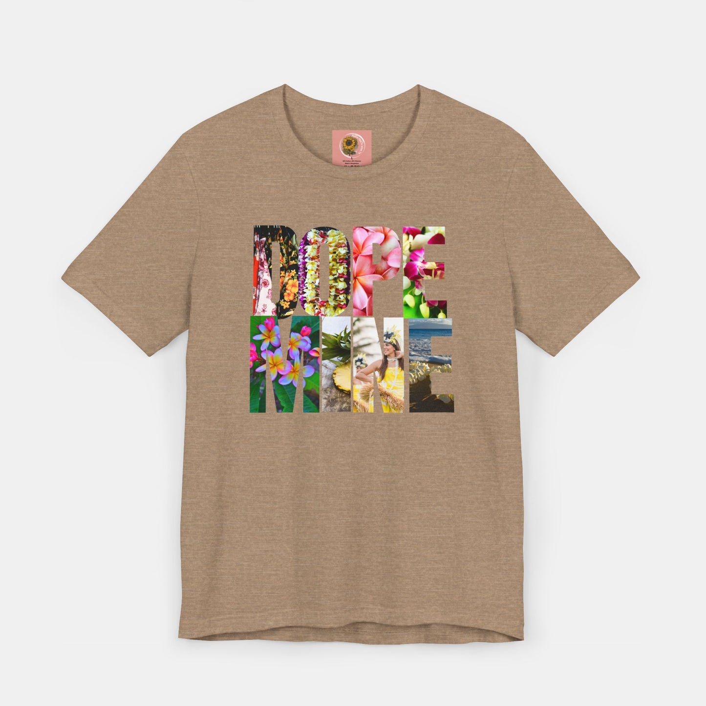 Dopamine- Hawaiian- Honan Lou Lou Style-Mental Health Awareness- Unisex Short Sleeve Tee - Mental Health Wear TN