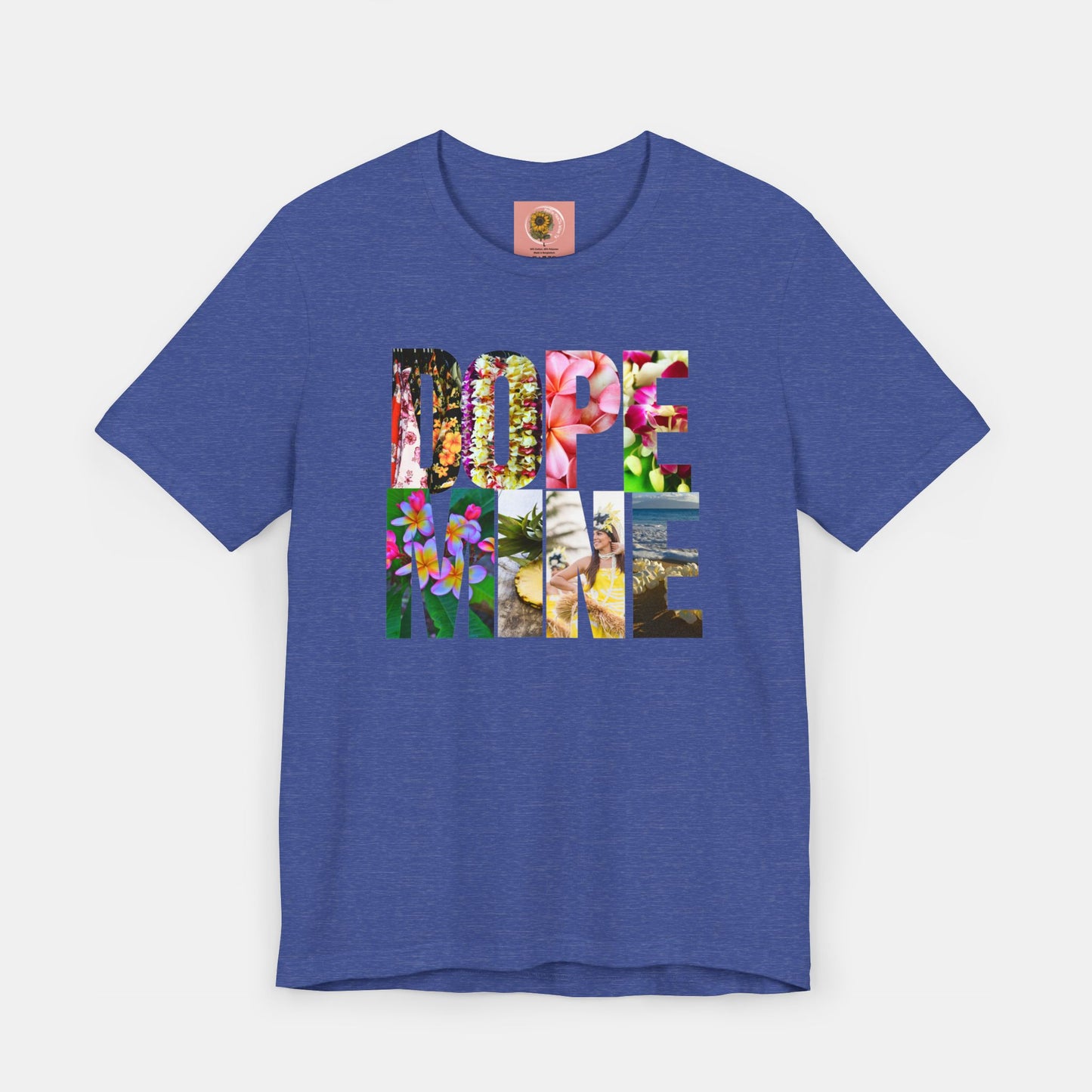 Dopamine- Hawaiian- Honan Lou Lou Style-Mental Health Awareness- Unisex Short Sleeve Tee - Mental Health Wear TN