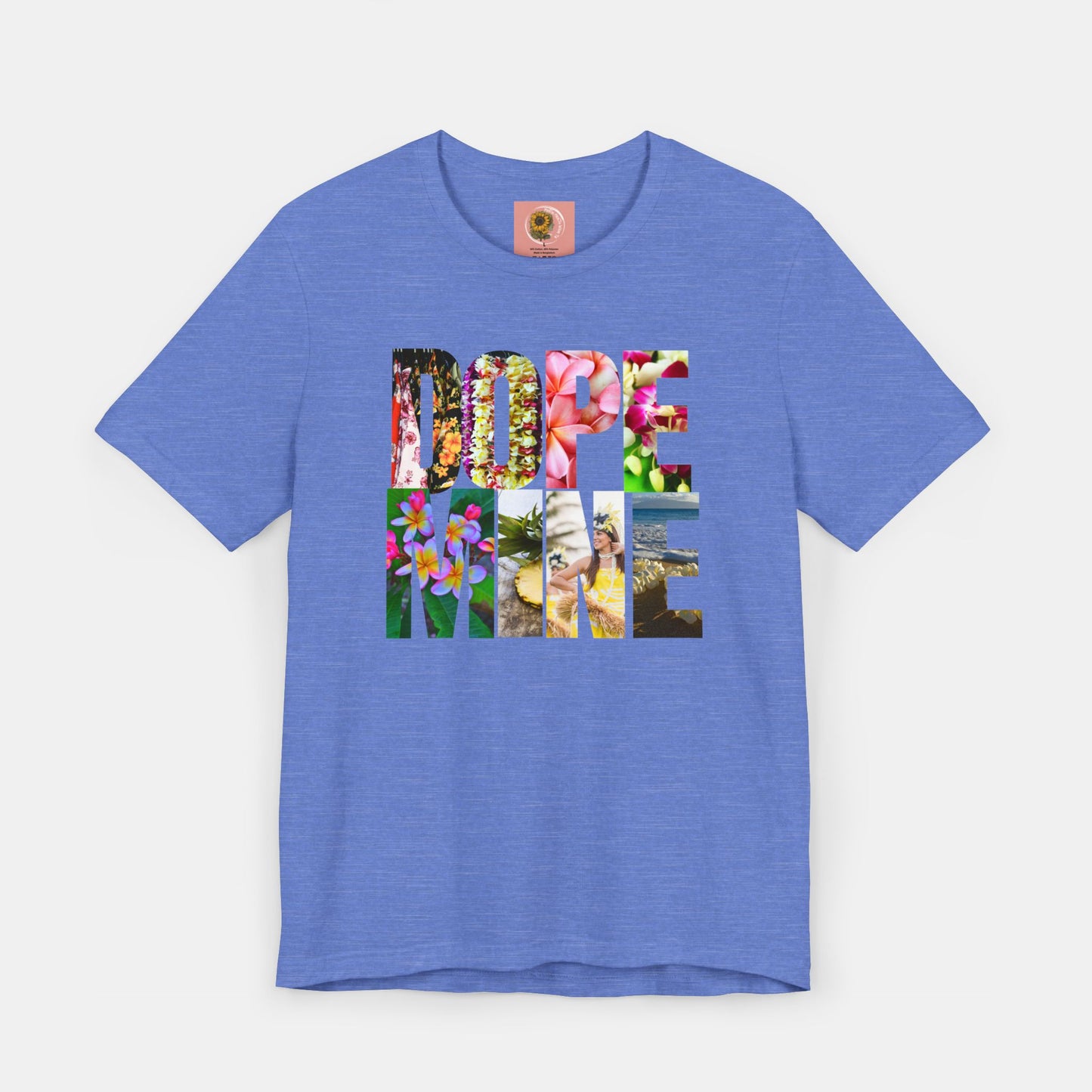 Dopamine- Hawaiian- Honan Lou Lou Style-Mental Health Awareness- Unisex Short Sleeve Tee - Mental Health Wear TN