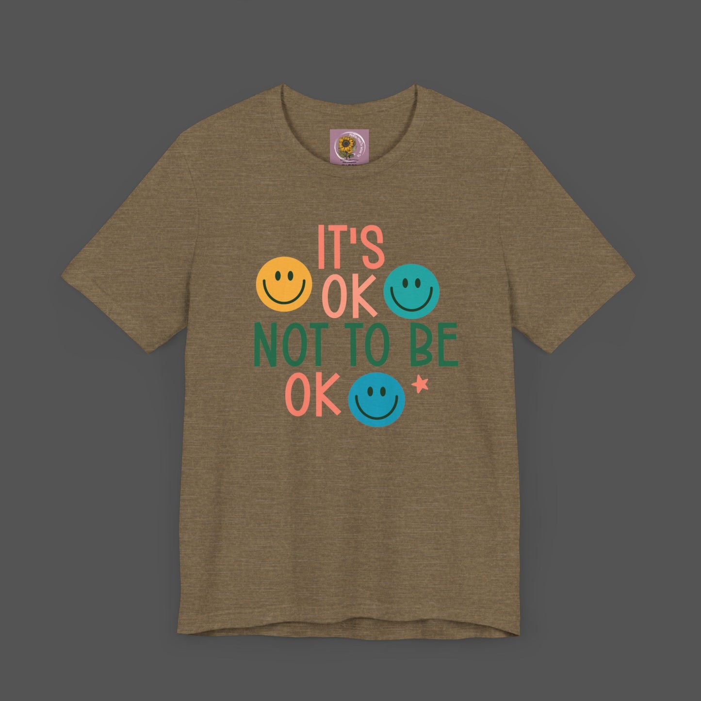 It's Ok to Not Be Okay-Mental Health Awareness -Unisex Short Sleeve Tee - Mental Health Wear TN