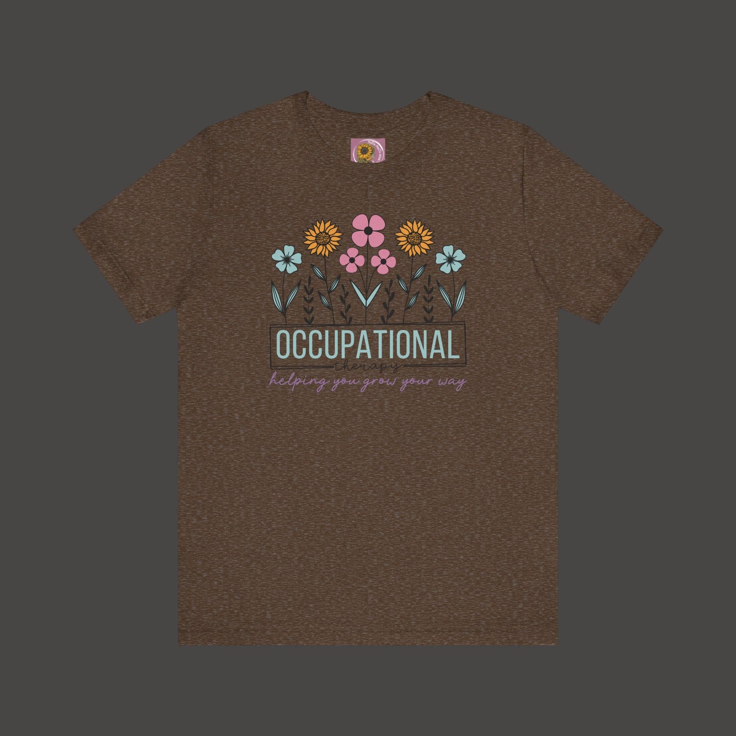 Occupational Therapist Tee - Wildflower Design Tee Shirt - Mental Health Wear TN
