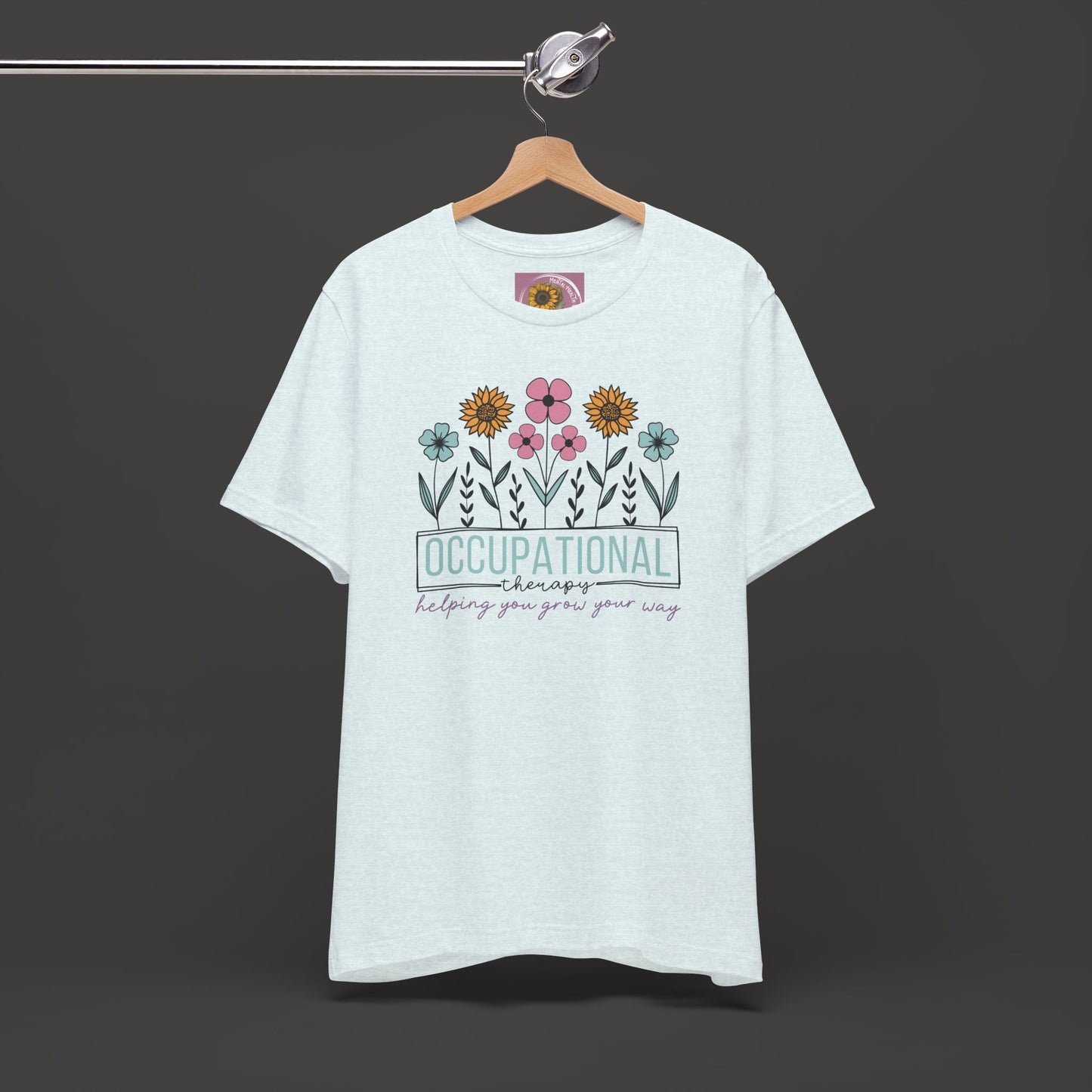 Occupational Therapist Tee - Wildflower Design Tee Shirt - Mental Health Wear TN