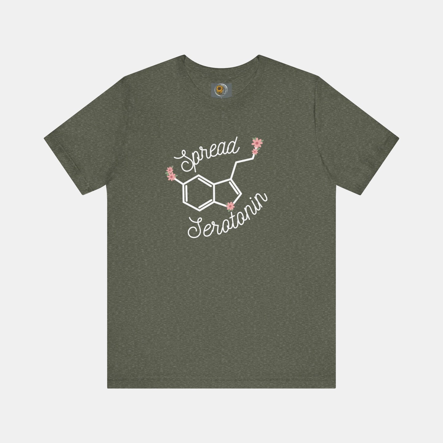 Spread Serotonin-Mental Health Awareness-Unisex Short Sleeve T-Shirt - Mental Health Wear TN