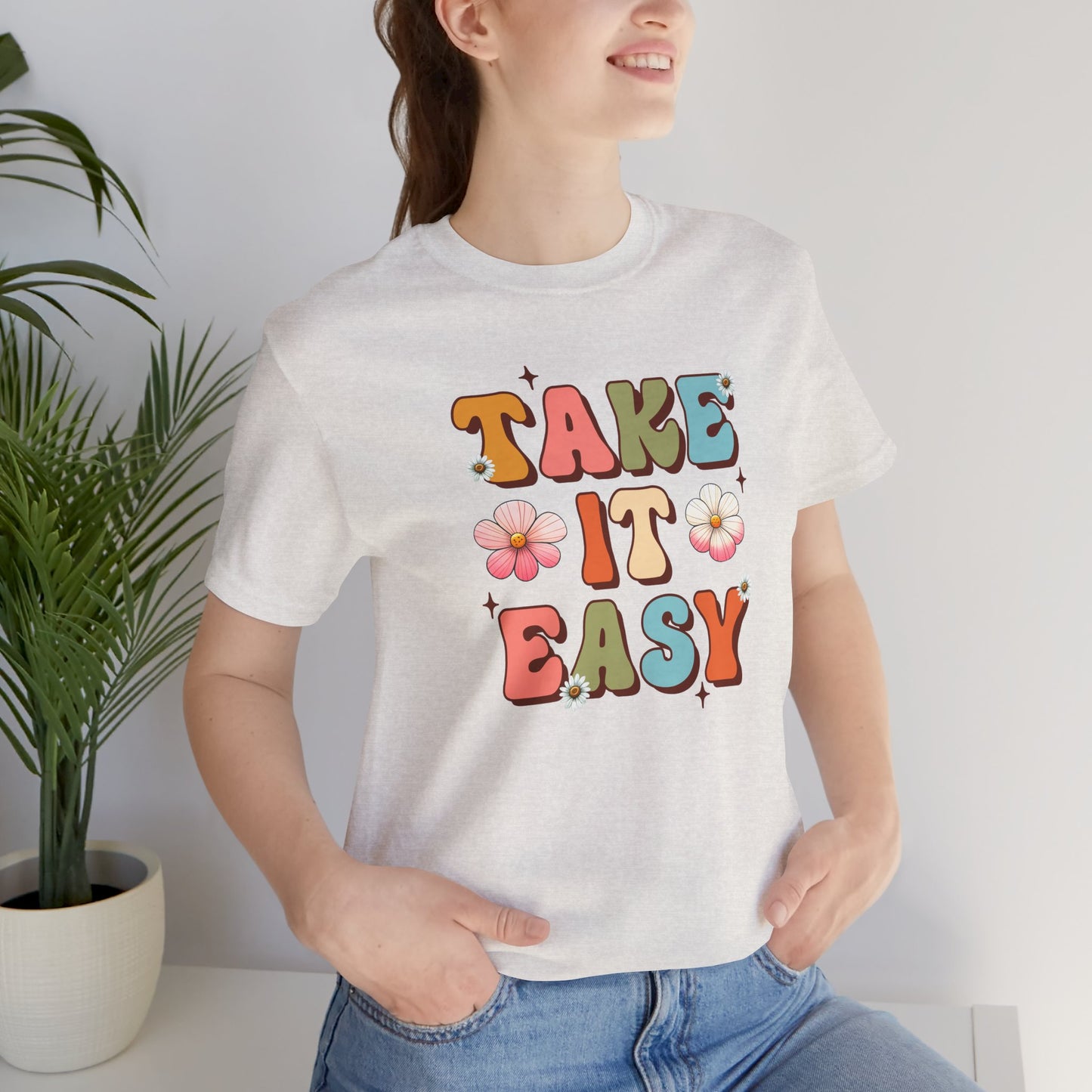 Take It Easy- Mental Health Awareness Unisex Tee Shirt - Mental Health Wear TN