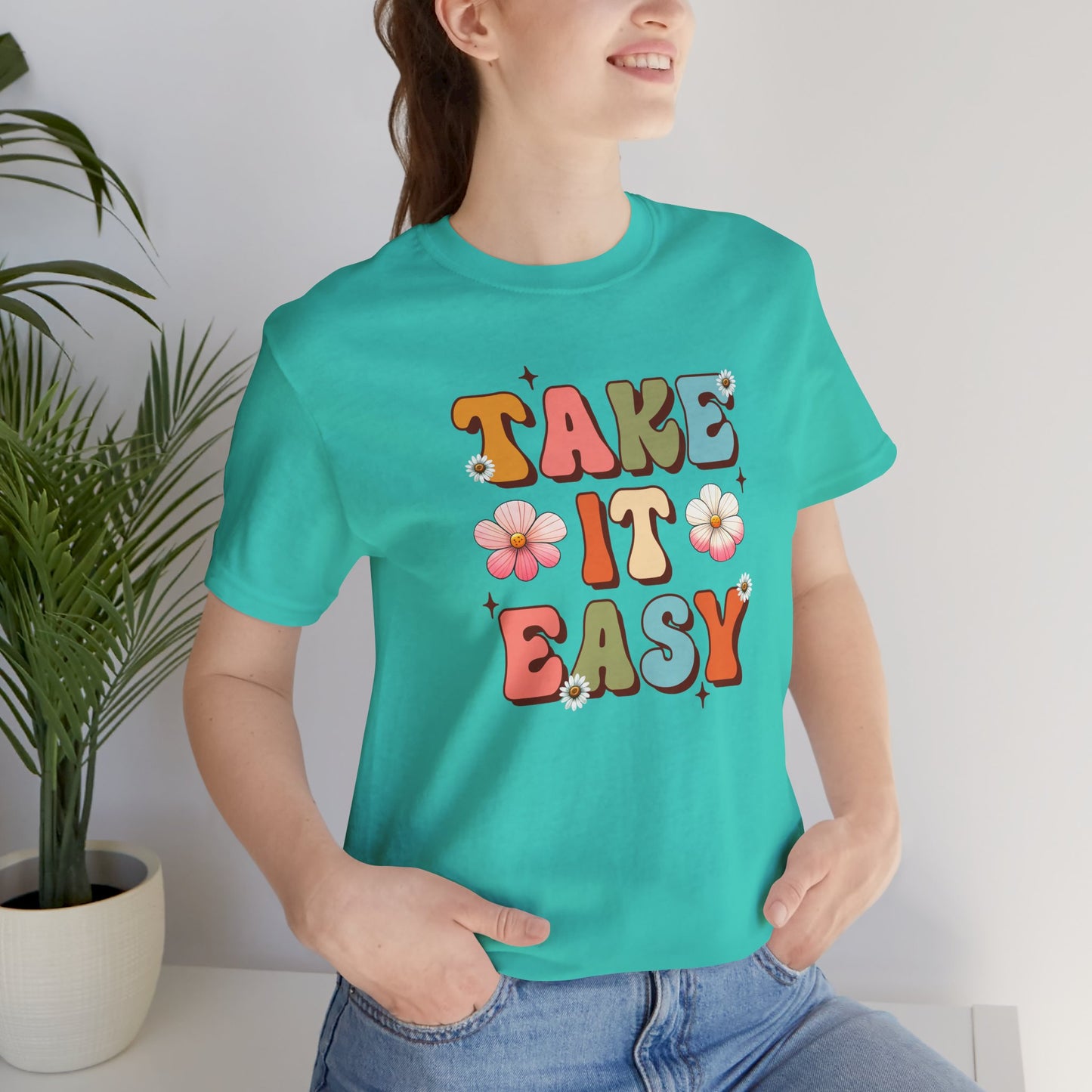 Take It Easy- Mental Health Awareness Unisex Tee Shirt - Mental Health Wear TN