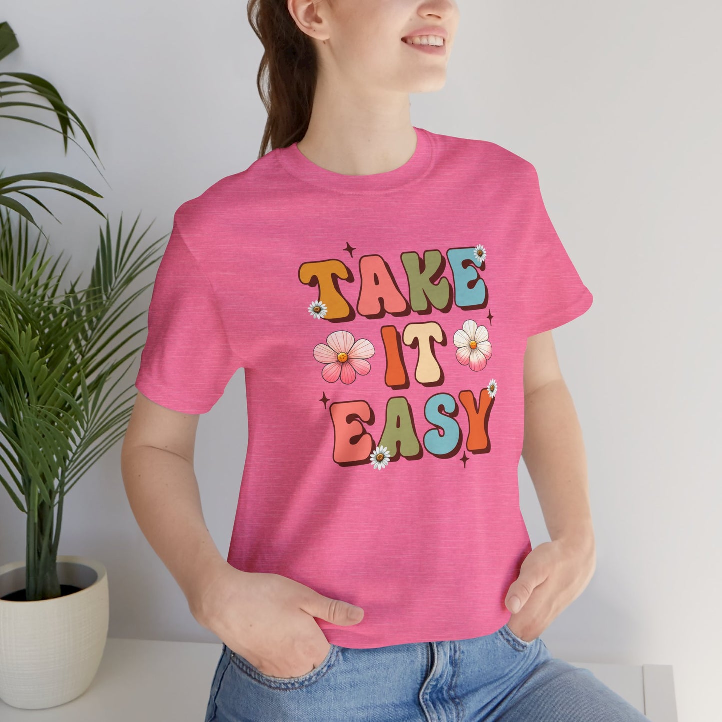 Take It Easy- Mental Health Awareness Unisex Tee Shirt - Mental Health Wear TN