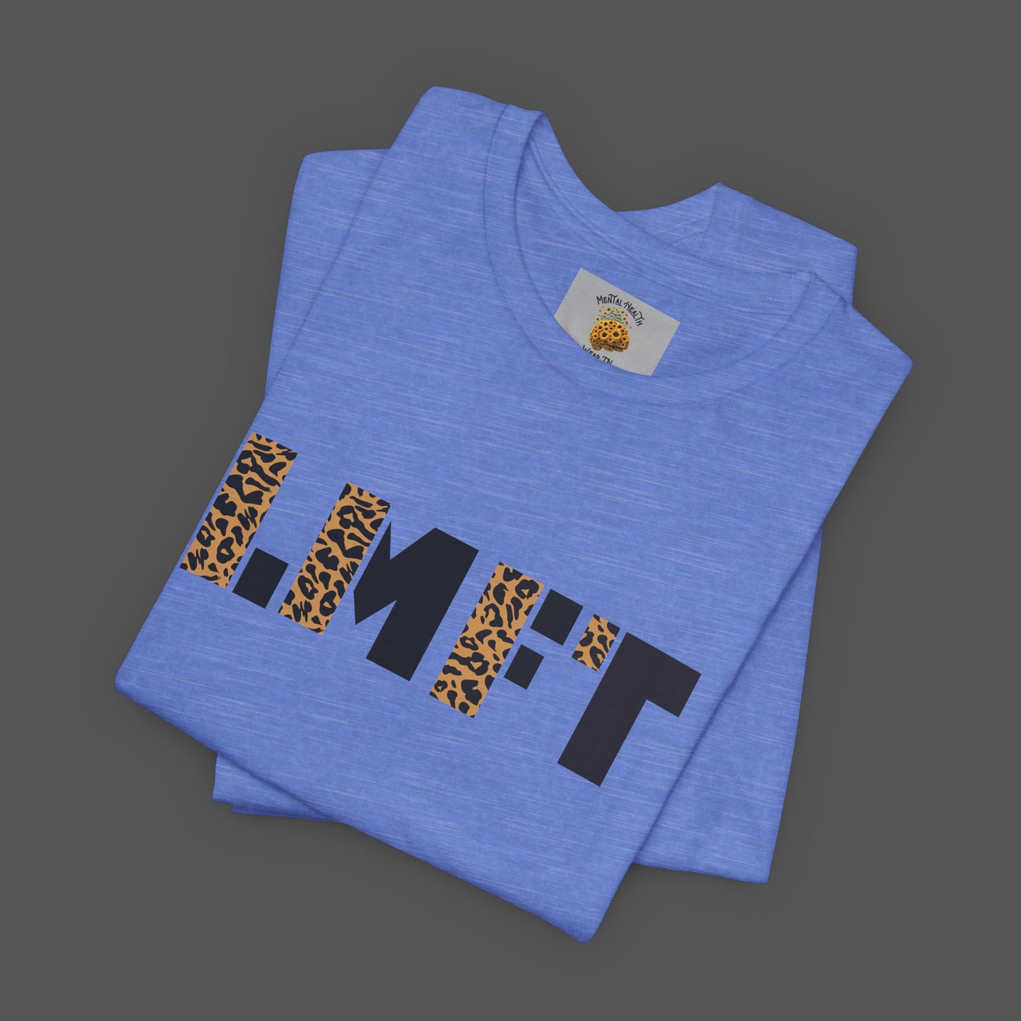 Cheetah Print-Licensed Marriage and Family Therapist- Unisex Jersey Short Sleeve Tee - Mental Health Wear TN