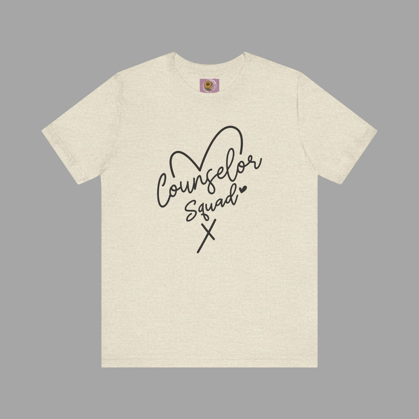 Counselor Squad Tee with Heart Design - Unisex Short Sleeve T-Shirt - Mental Health Wear TN