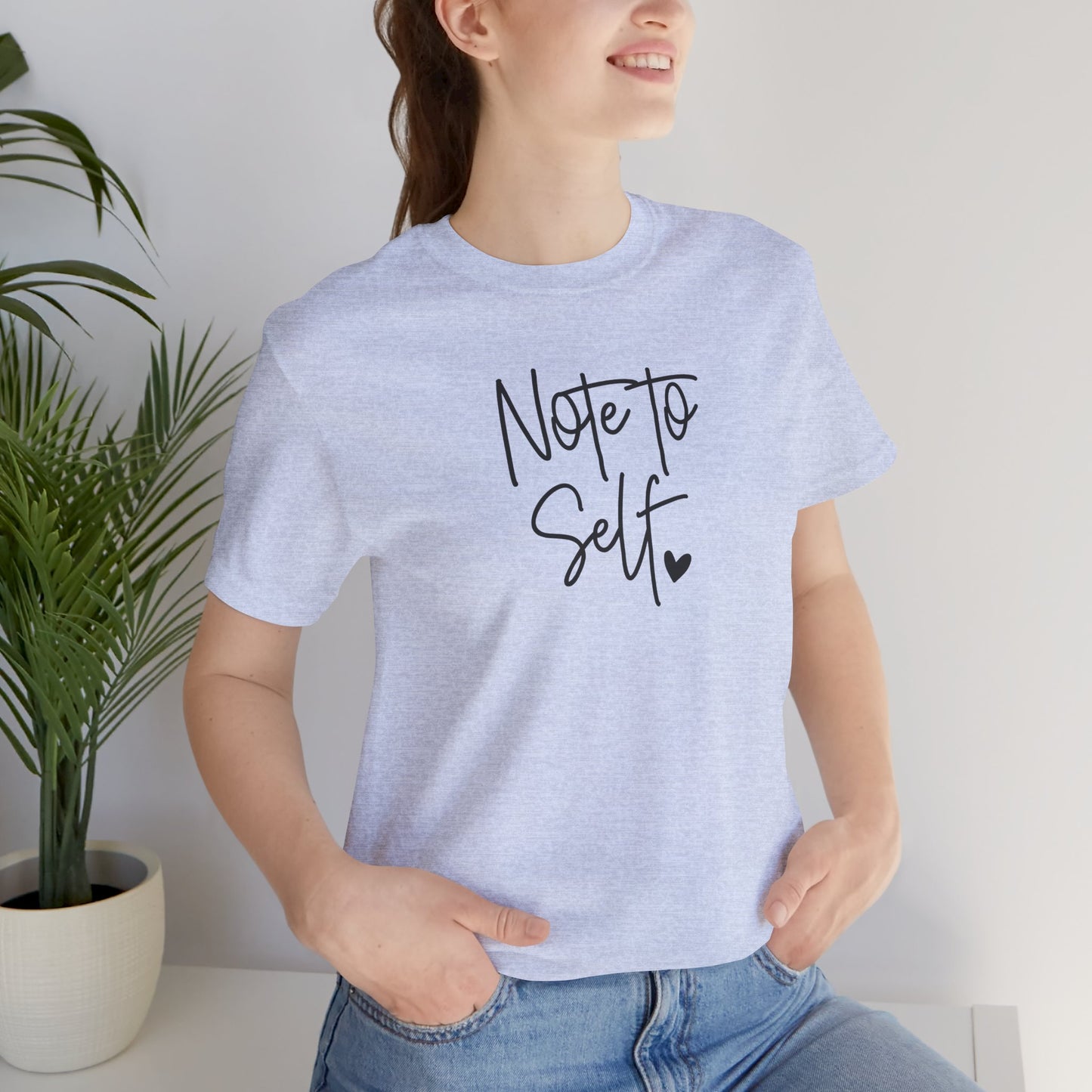 Inspirational 'Note to Self'-Mental Health Matters- Tee Shirt - Mental Health Wear TN