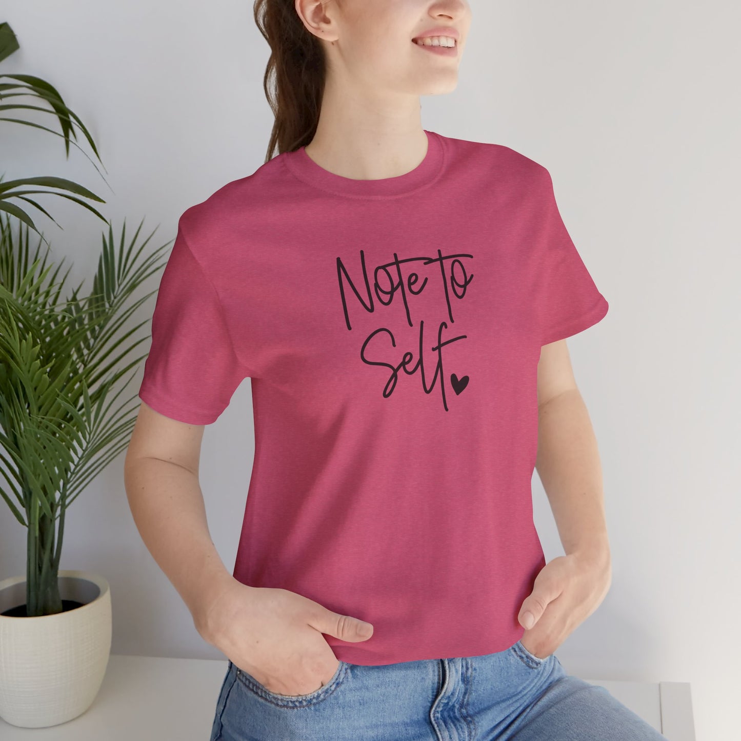 Inspirational 'Note to Self'-Mental Health Matters- Tee Shirt - Mental Health Wear TN