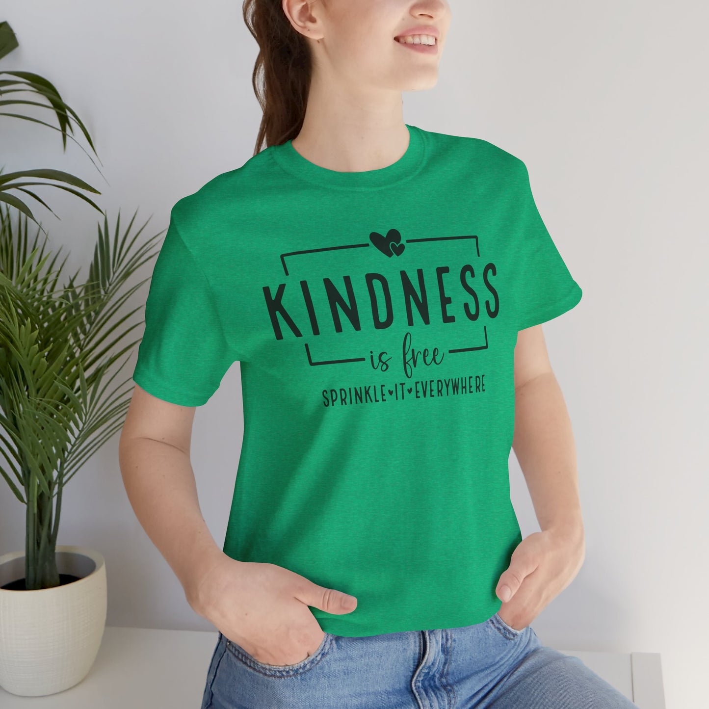 Kindness Is Free-Spread It Everywhere- Unisex Tee Shirt - Mental Health Wear TN