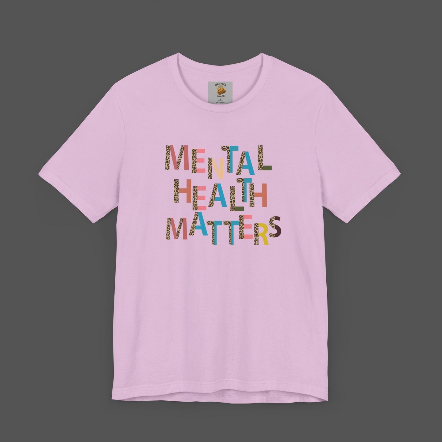 Mental Health Matters- Cheeta Print -Unisex Short Sleeve - Mental Health Wear TN