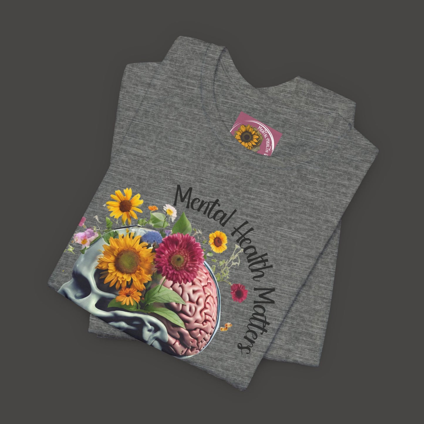 Out Cast Wildflower Brain-Mental Health Awareness- Tee Shirt - Mental Health Wear TN