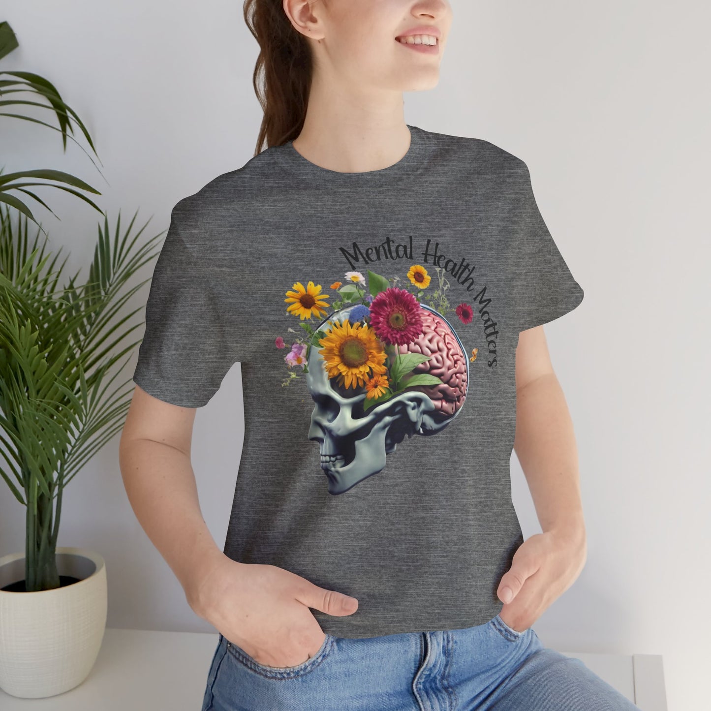 Out Cast Wildflower Brain-Mental Health Awareness- Tee Shirt - Mental Health Wear TN