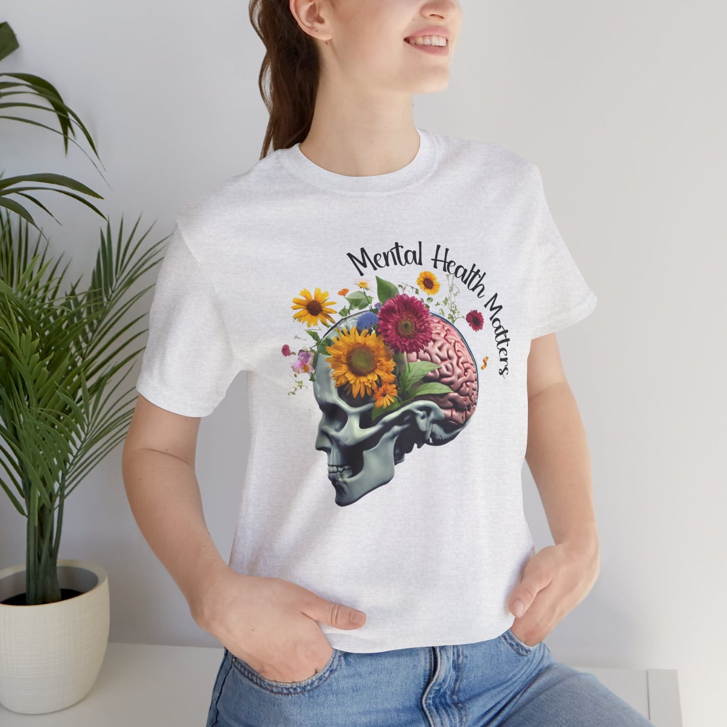 Out Cast Wildflower Brain-Mental Health Awareness- Tee Shirt - Mental Health Wear TN