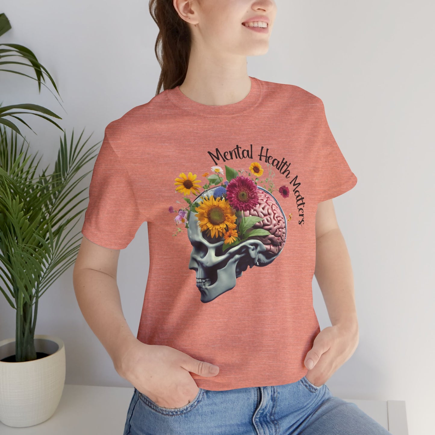 Out Cast Wildflower Brain-Mental Health Awareness- Tee Shirt - Mental Health Wear TN