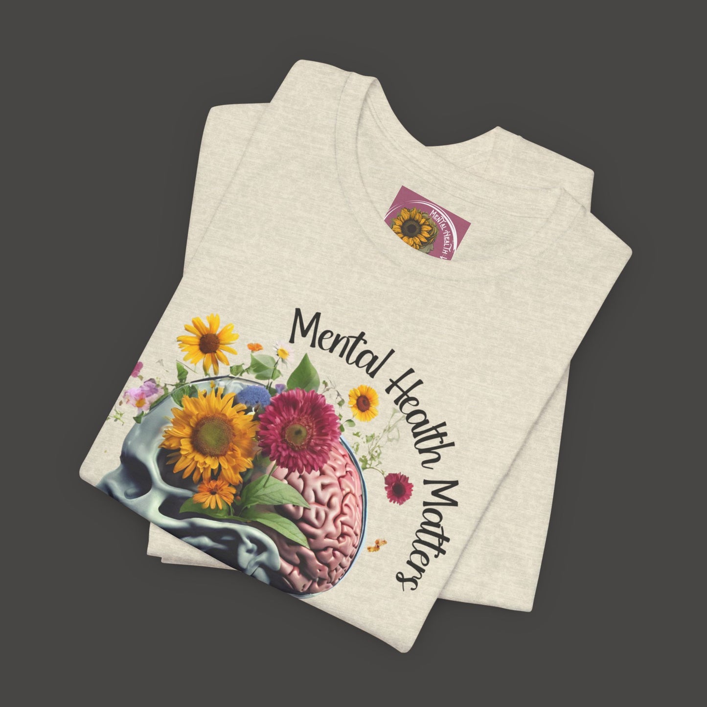 Out Cast Wildflower Brain-Mental Health Awareness- Tee Shirt - Mental Health Wear TN