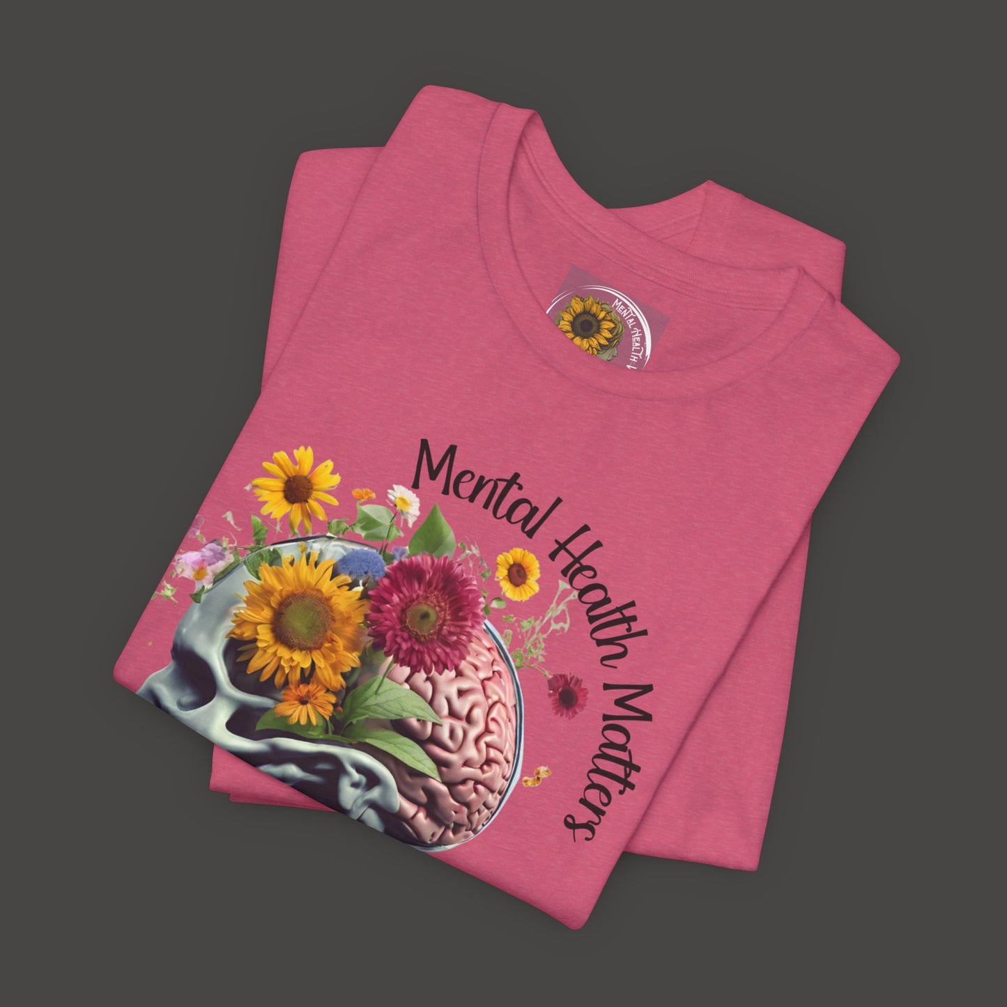 Out Cast Wildflower Brain-Mental Health Awareness- Tee Shirt - Mental Health Wear TN