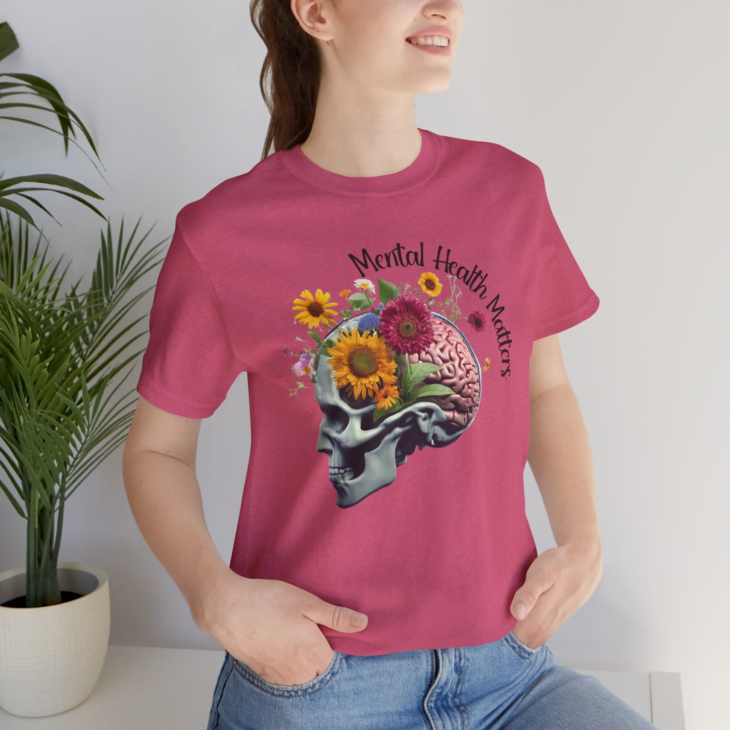 Out Cast Wildflower Brain-Mental Health Awareness- Tee Shirt - Mental Health Wear TN