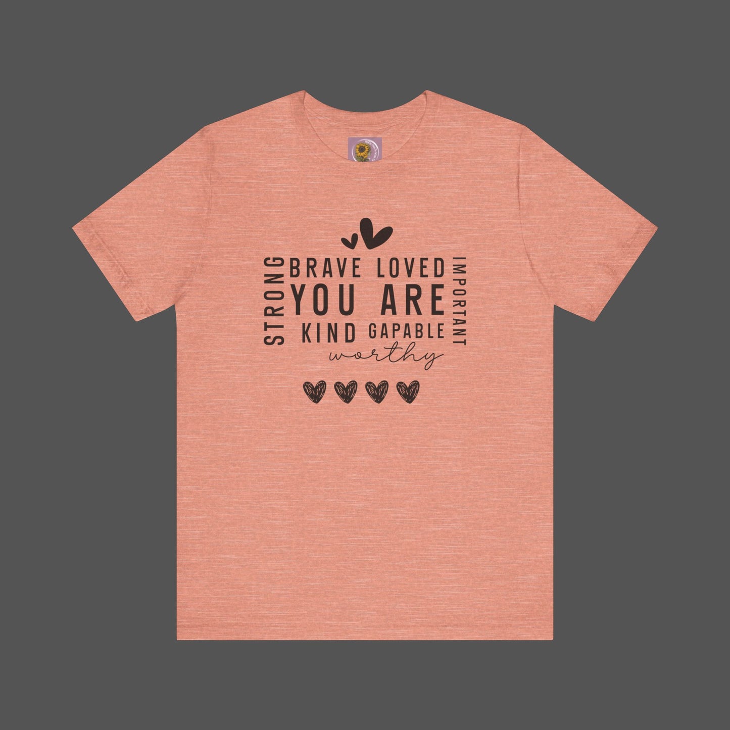 Positive Affirmations- Self Care- Mental Health Awareness- Short Sleeve Tee - Mental Health Wear TN